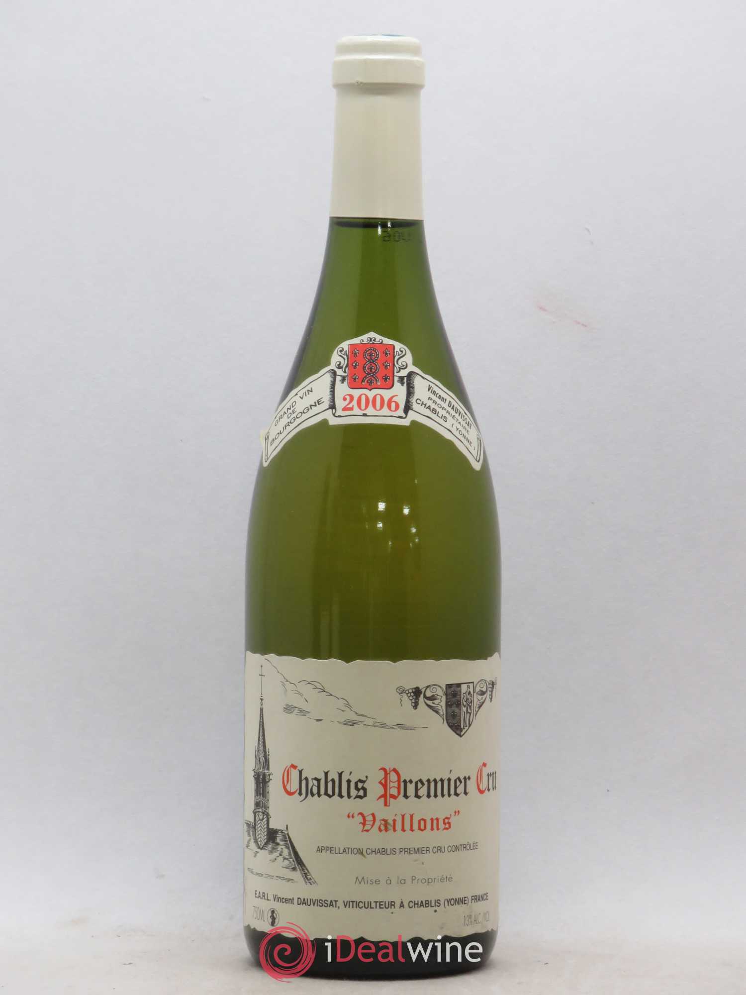 Chablis 1er Cru Vaillons Vincent Dauvissat (Domaine) (sans prix de réserve) 2006 - Lot de 1 bouteille - 0