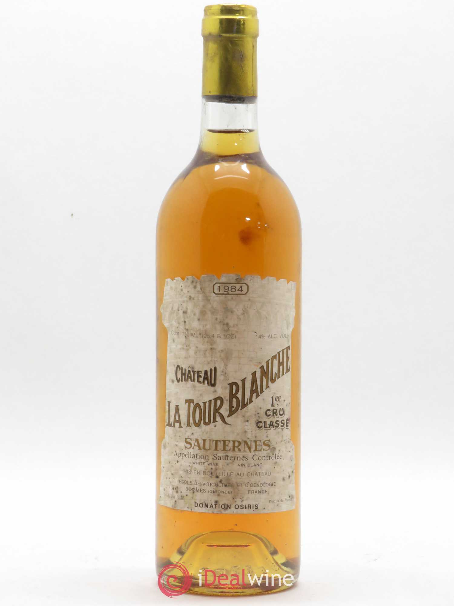 Château la Tour Blanche 1er Grand Cru Classé (senza prezzo di riserva) 1984 - Lotto di 1 bottiglia - 0