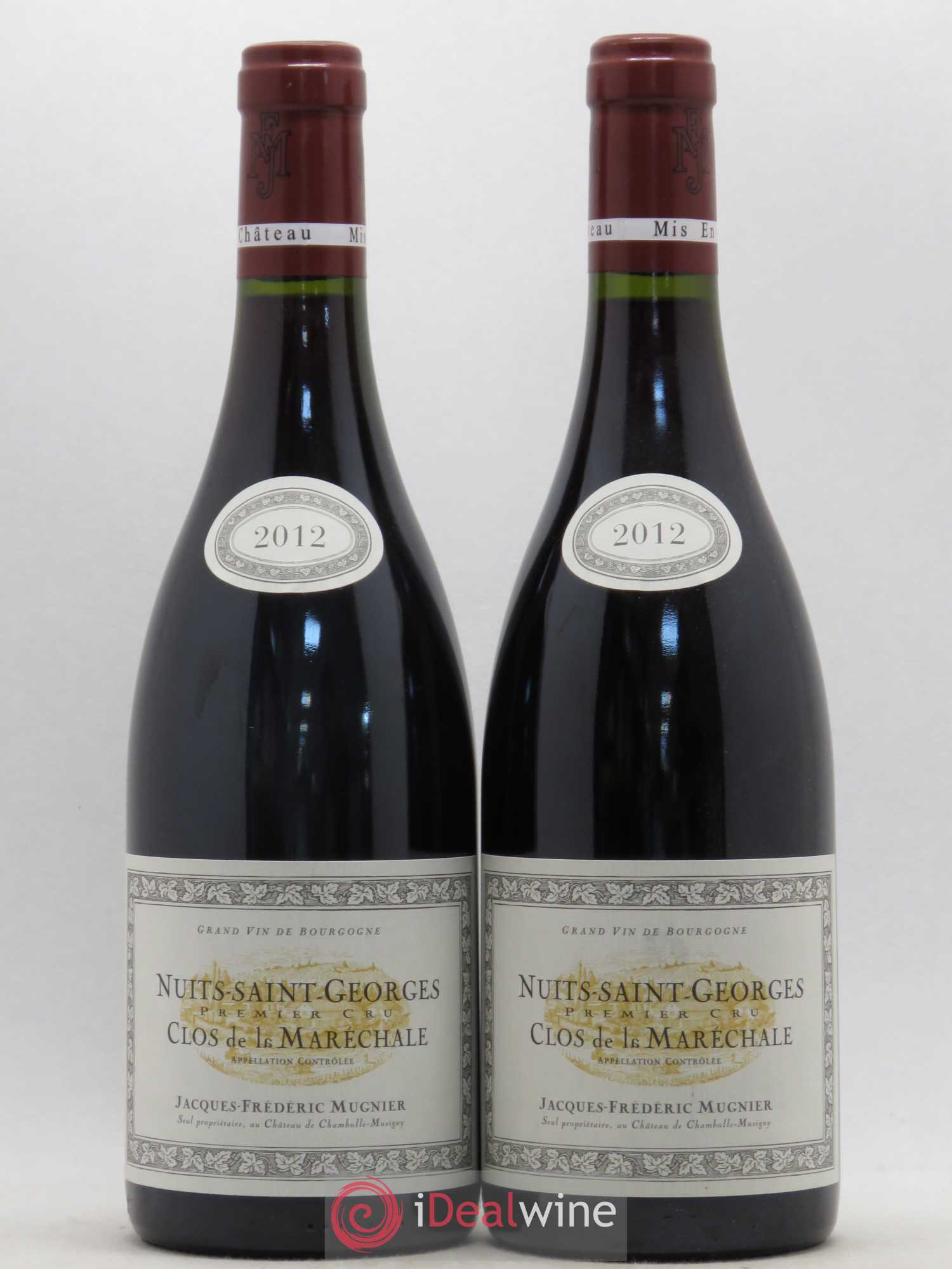 Nuits-Saint-Georges 1er Cru Clos de La Maréchale Jacques-Frédéric Mugnier (sans prix de réserve) 2012 - Lot de 2 bouteilles - 0