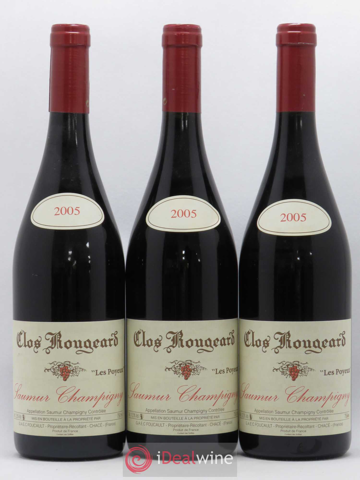 Saumur-Champigny Les Poyeux Clos Rougeard 2005 - Lot de 3 bouteilles - 0