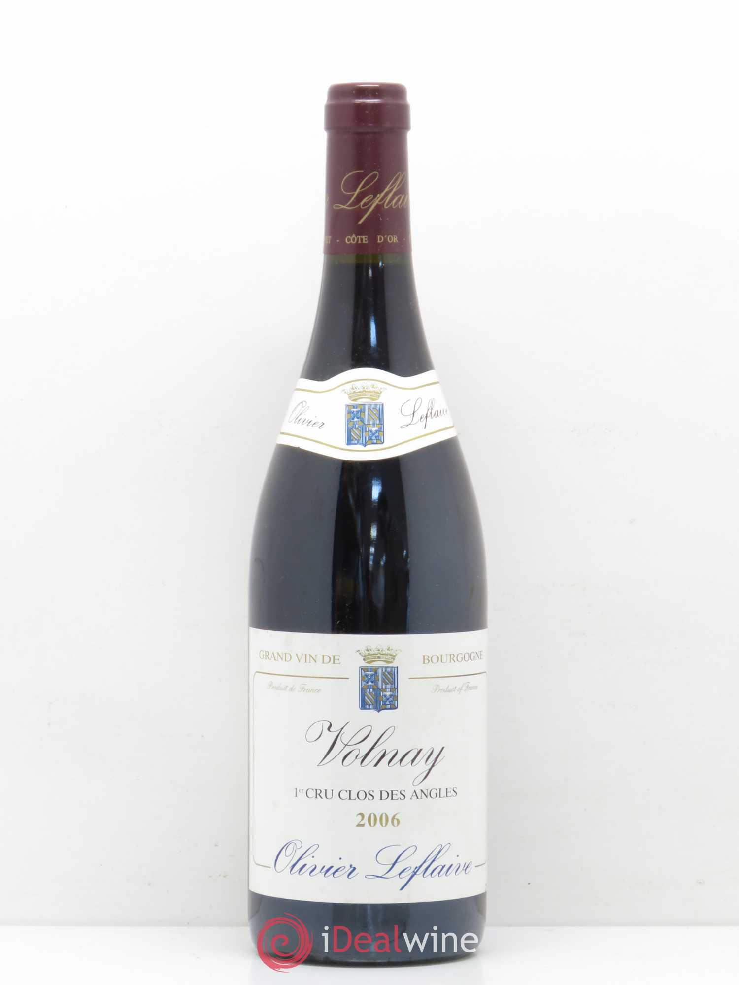 Volnay 1er Cru Clos des Angles Olivier Leflaive (sans prix de réserve) 2006 - Posten von 1 Flasche - 0
