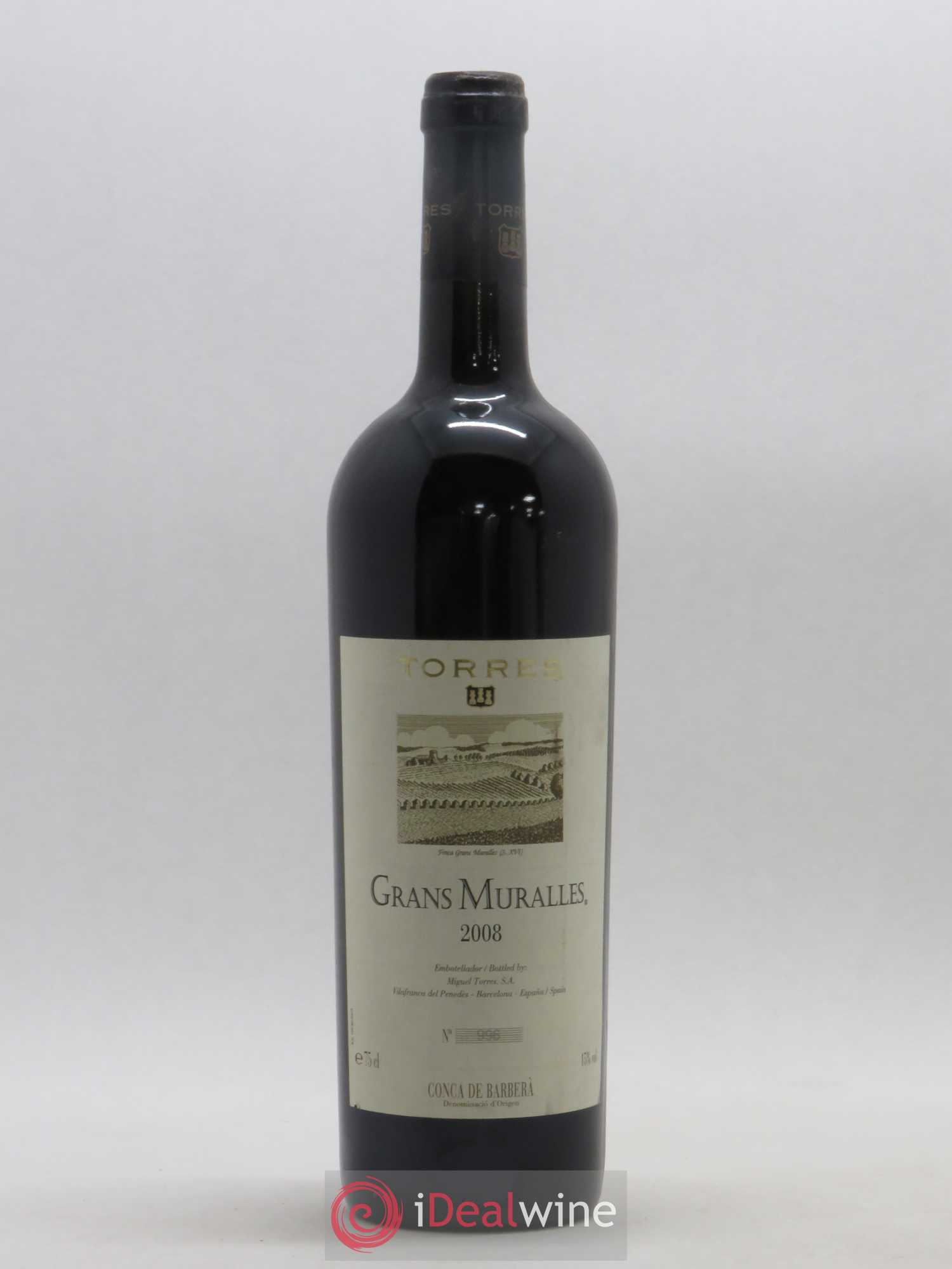 Conca de Barbera Grans Muralles Miguel Torres (sans prix de réserve) 2008 - Lot de 1 bouteille - 0