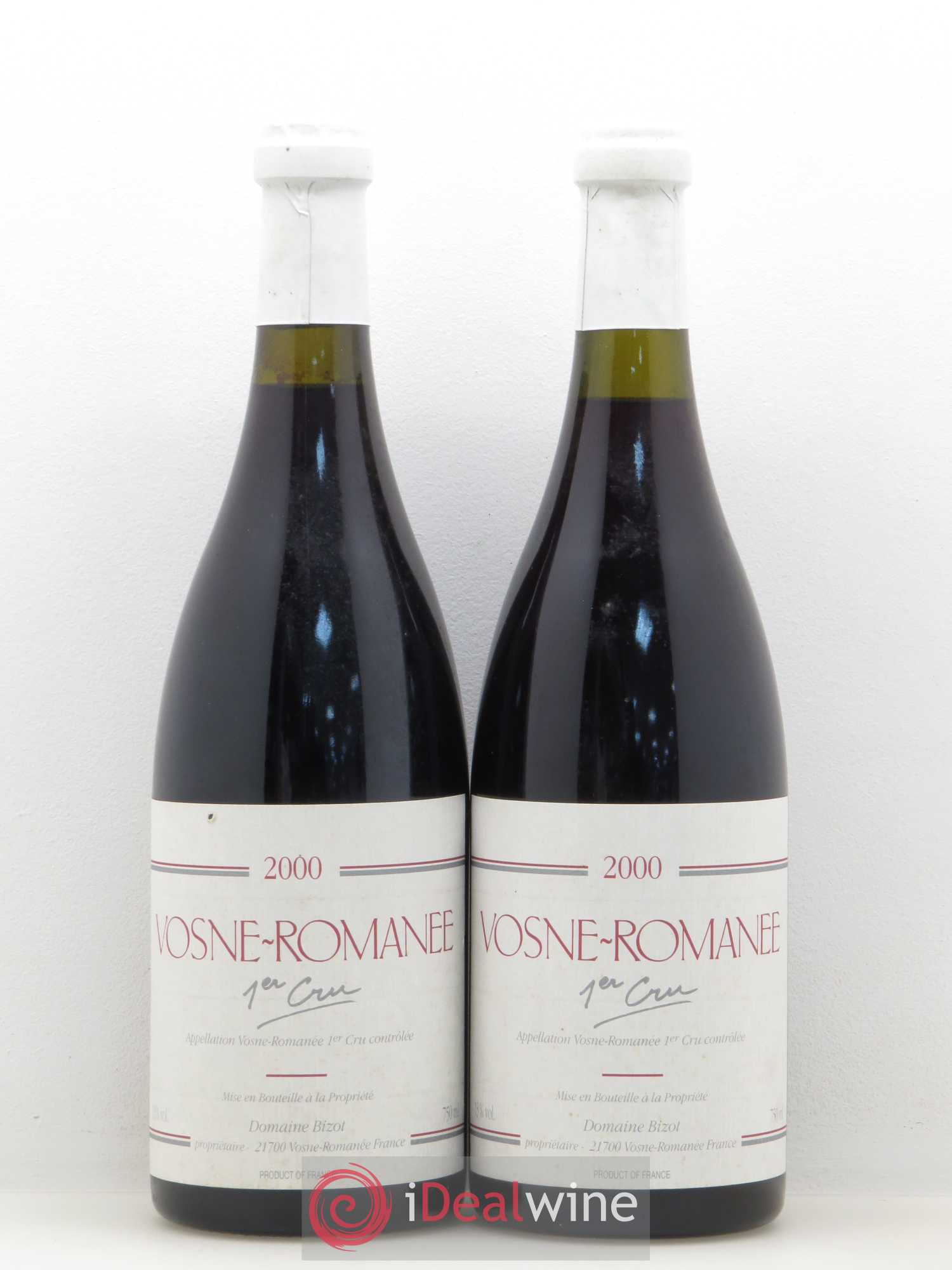 Vosne-Romanée 1er Cru Domaine Bizot 2000 - Posten von 2 Flaschen - 0