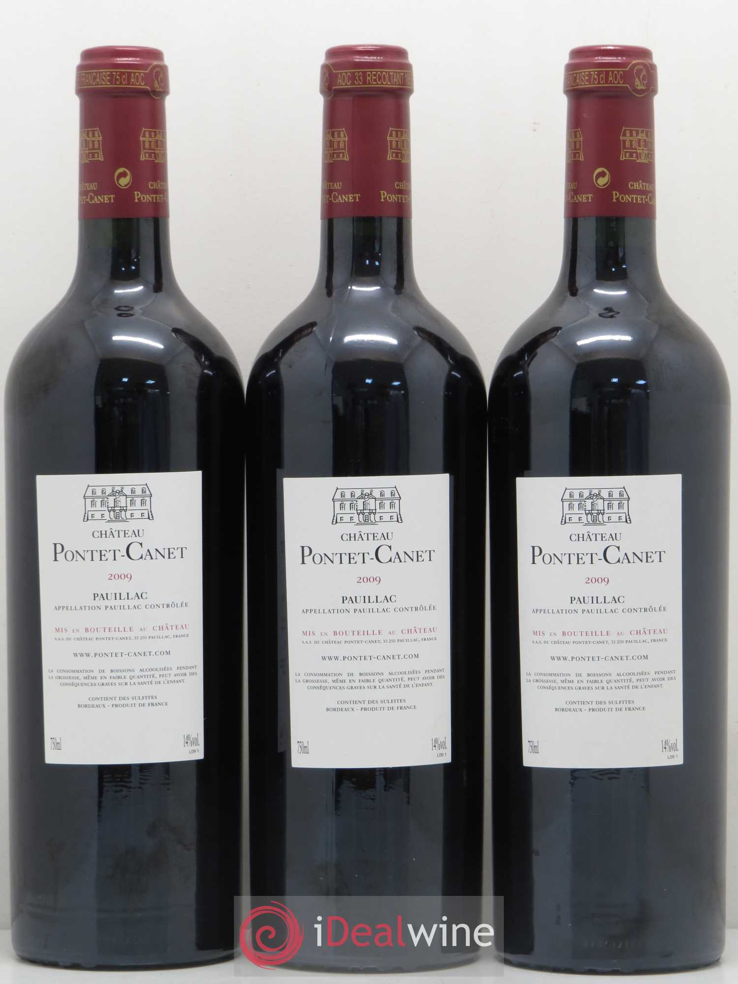 Château Pontet Canet 5ème Grand Cru Classé 2009 - Lot de 6 bouteilles - 4