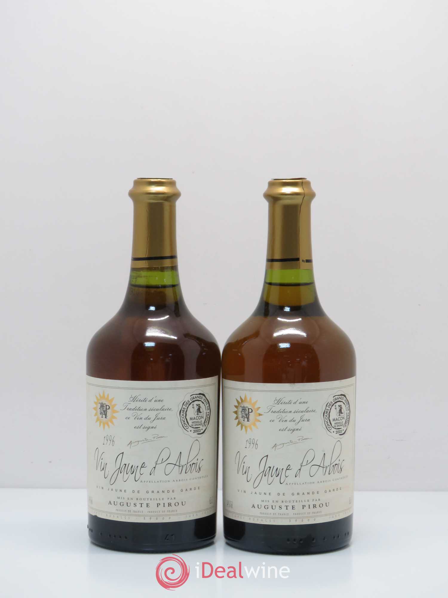 Arbois Vin Jaune de Grande Garde Auguste Pirou (sans prix de réserve) 1996 - Posten von 2 Flaschen - 0