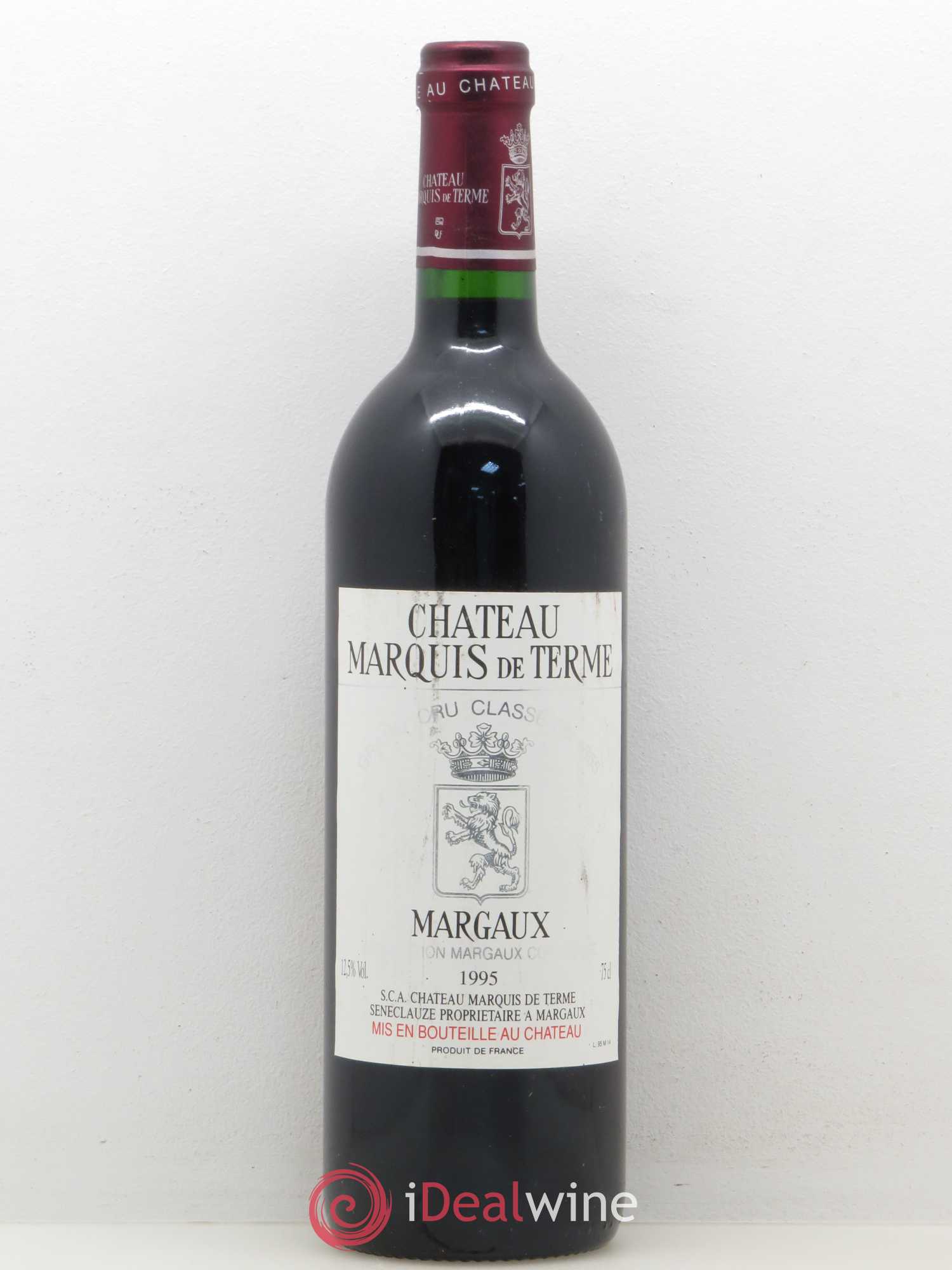 Château Marquis de Terme 4ème Grand Cru Classé (sans prix de réserve) 1995 - Lot de 1 bouteille - 0