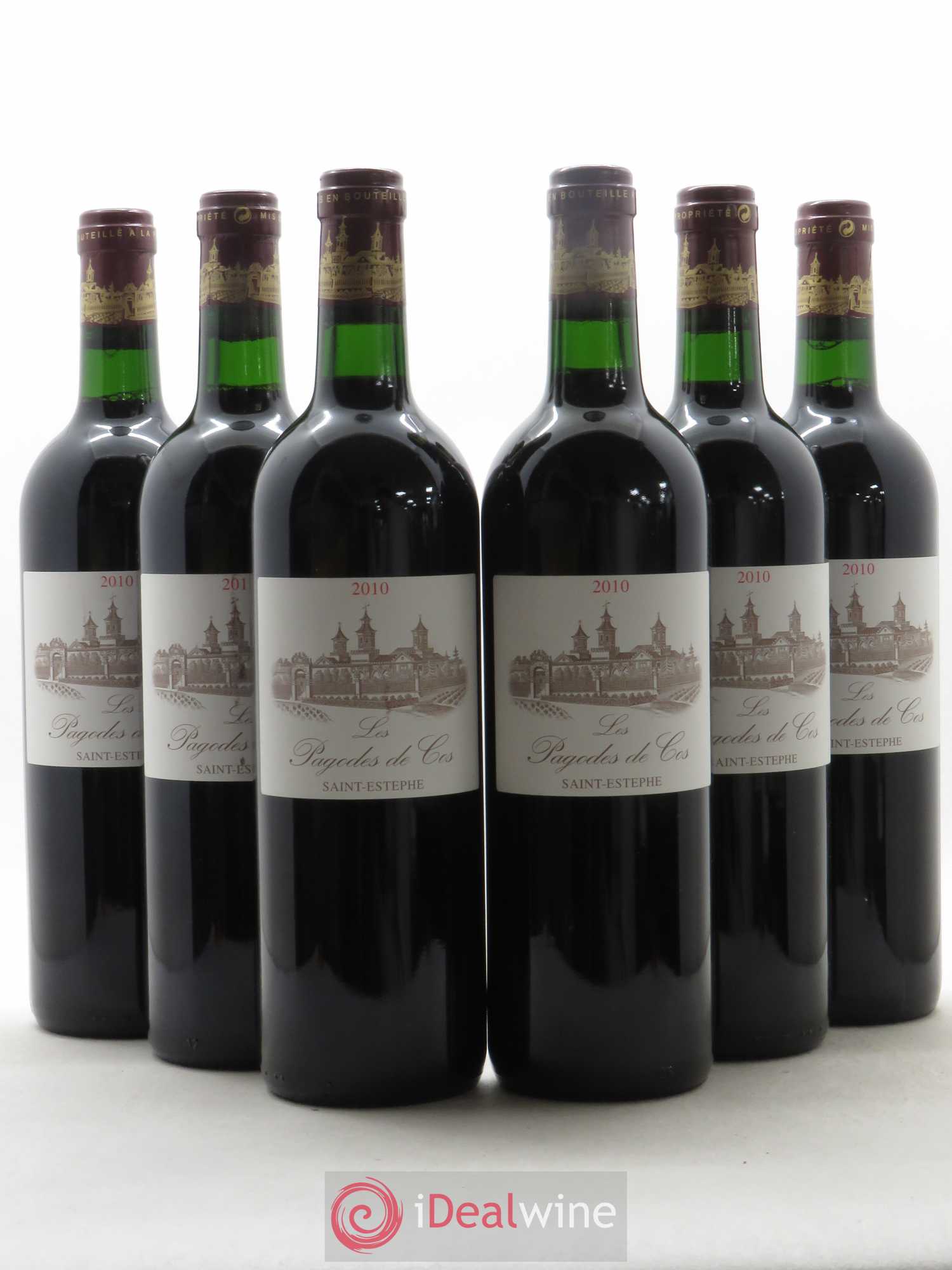 Les Pagodes de Cos Second Vin (sans prix de réserve) 2010 - Lot de 6 bouteilles - 0
