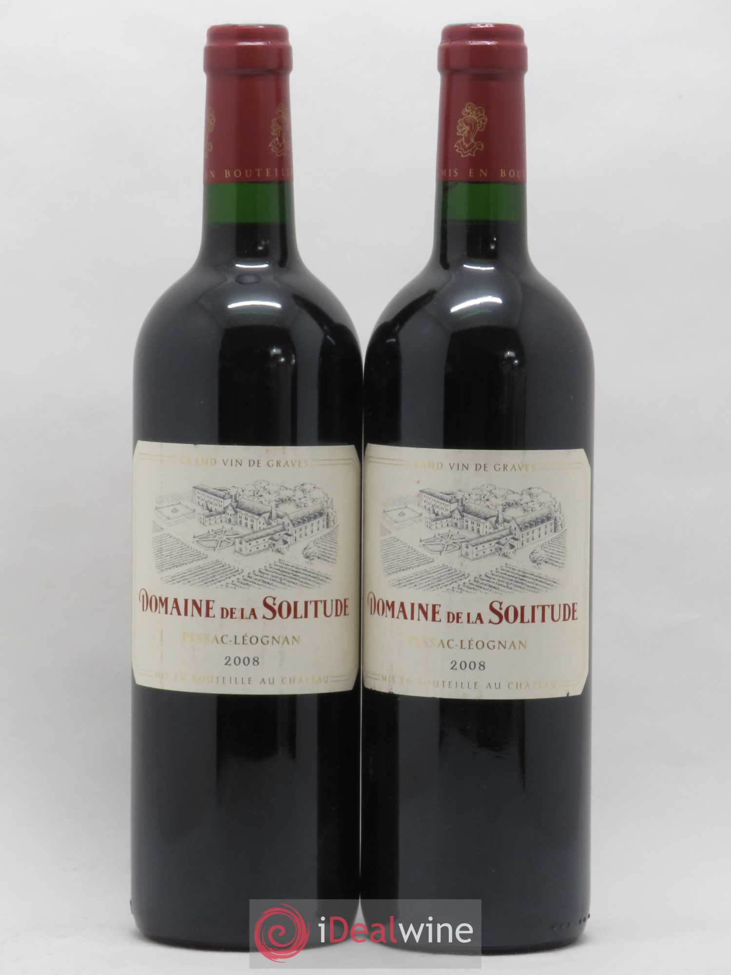 Domaine de la Solitude (sans prix de réserve) 2008 - Lot de 2 bouteilles - 0