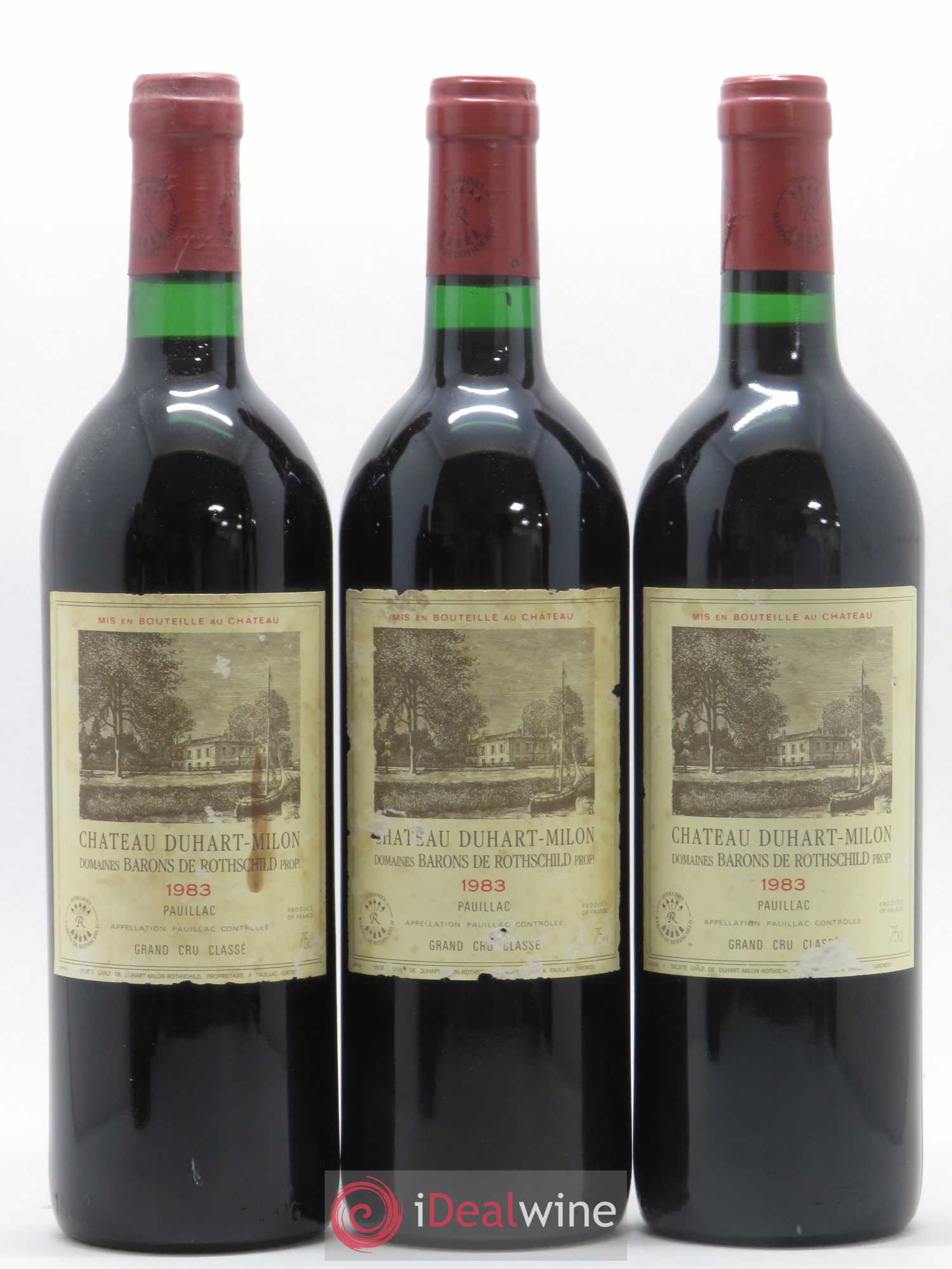 Château Duhart-Milon 4ème Grand Cru Classé 1983 - Lot de 12 bouteilles - 1
