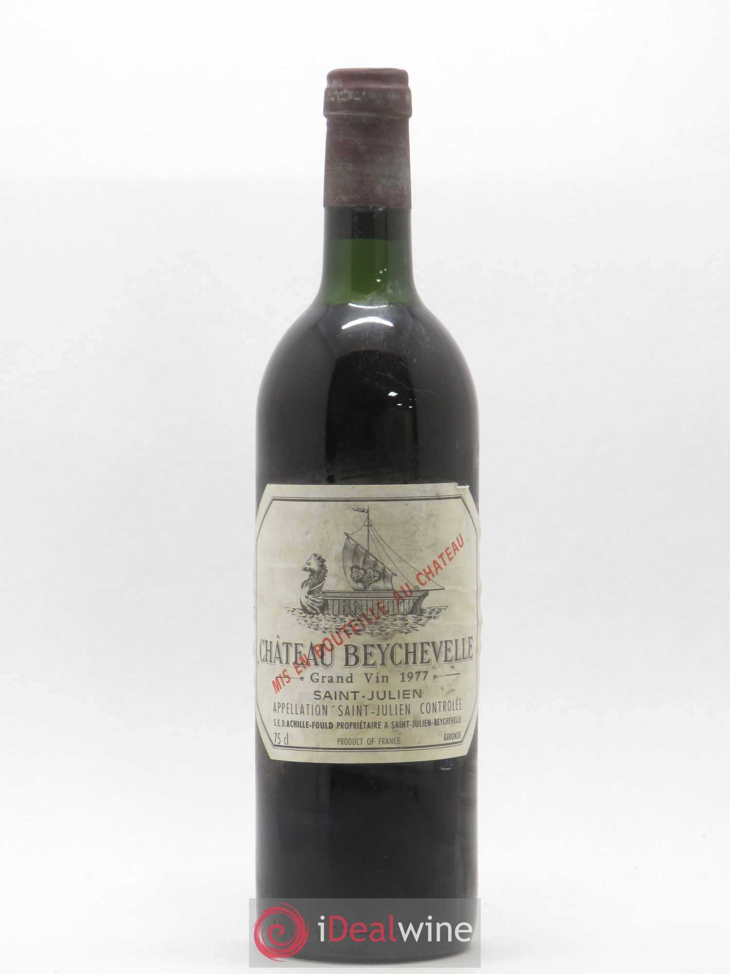 Château Beychevelle 4ème Grand Cru Classé (sans prix de réserve) 1977 - Lot de 1 bouteille - 0