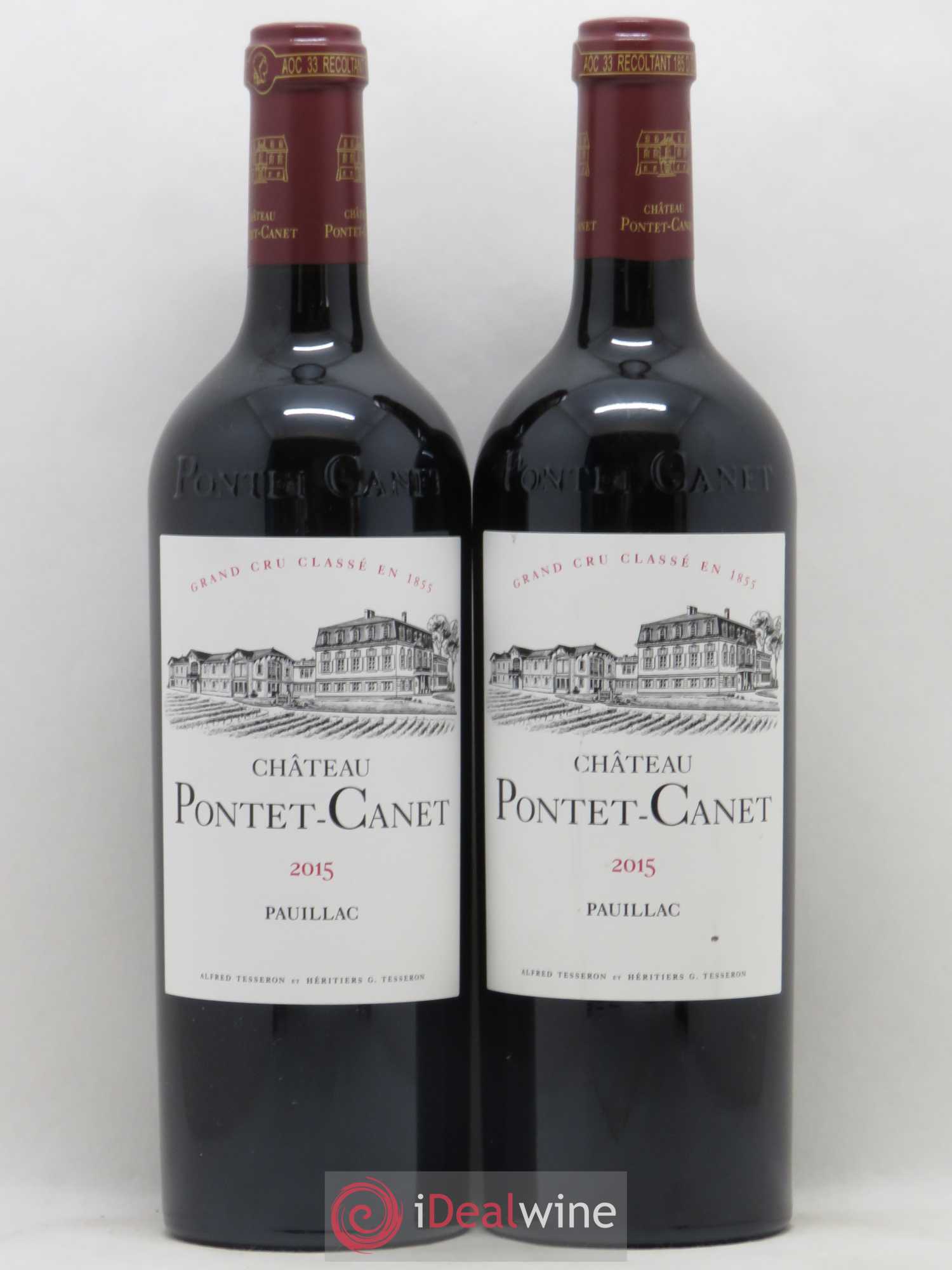 Château Pontet Canet 5ème Grand Cru Classé (sans prix de réserve) 2015 - Lot de 2 bouteilles - 0