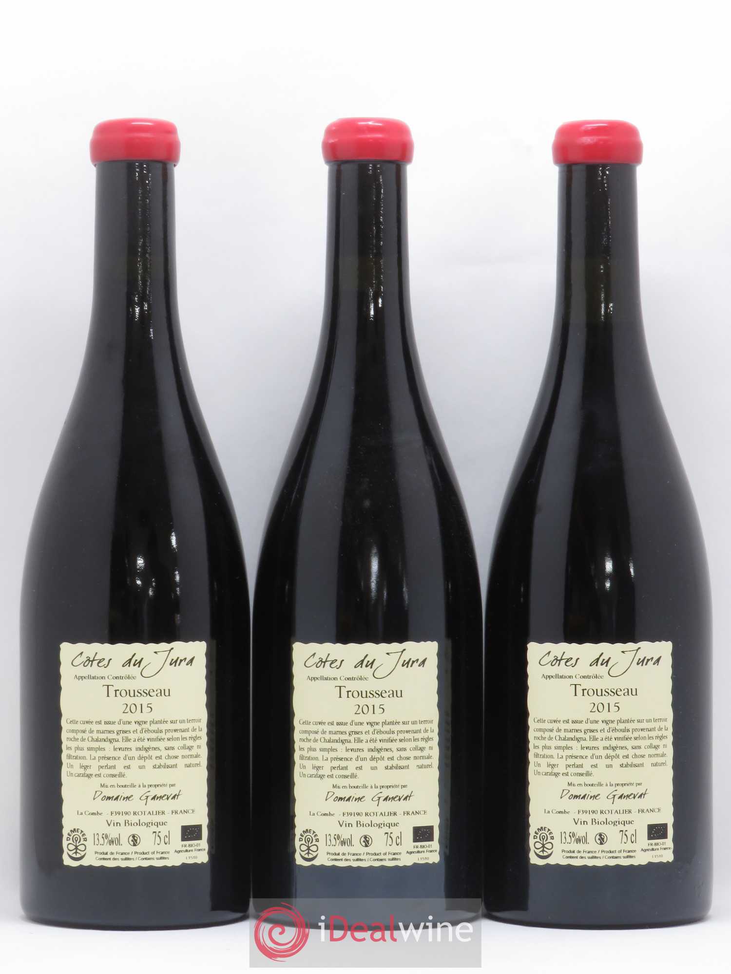 Côtes du Jura Plein Sud Jean-François Ganevat (Domaine)  (sans prix de réserve) 2015 - Lot de 3 bouteilles - 1