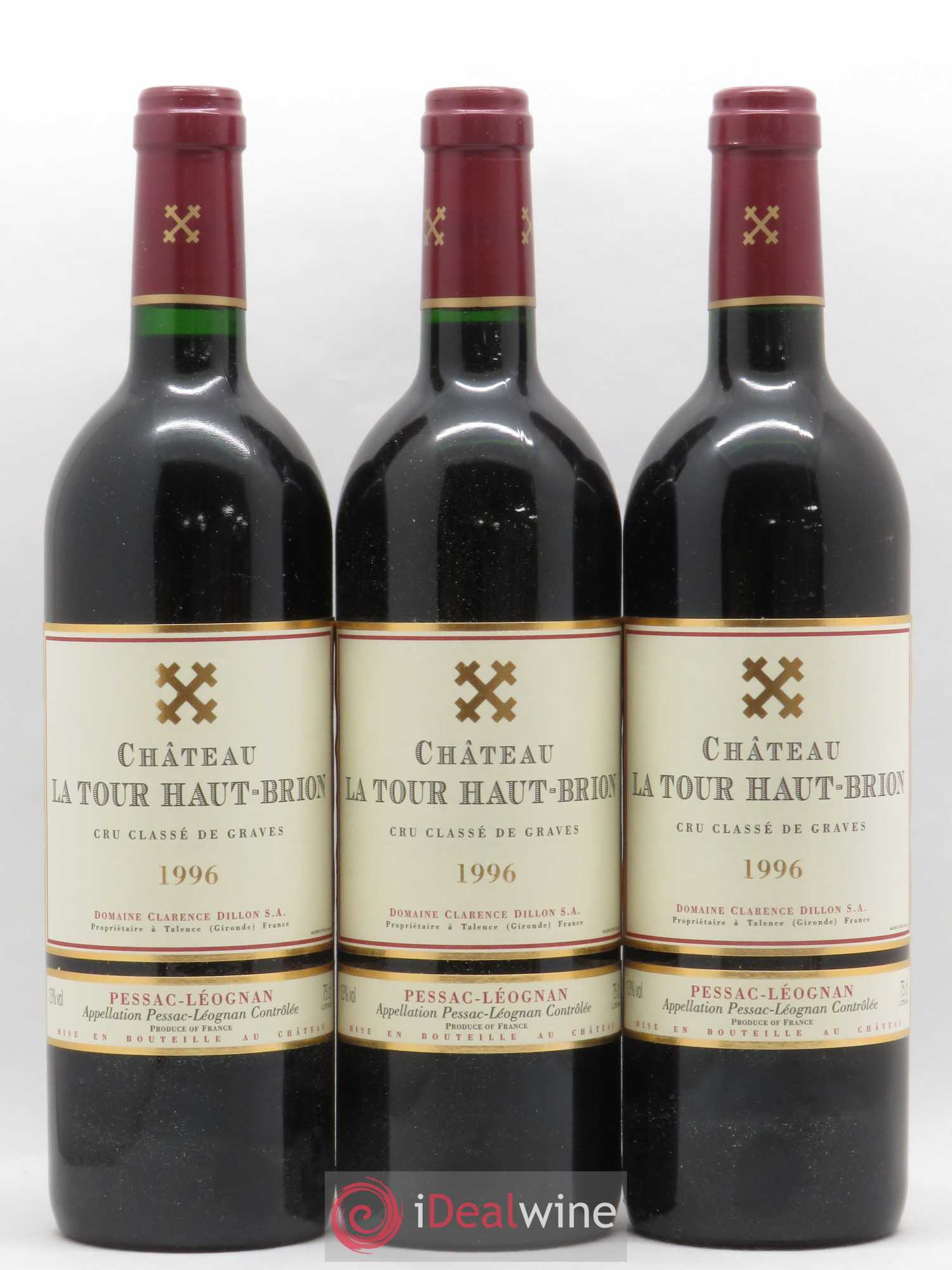 Château la Tour Haut-Brion Cru Classé de Graves 1996 - Lot de 12 bouteilles - 3