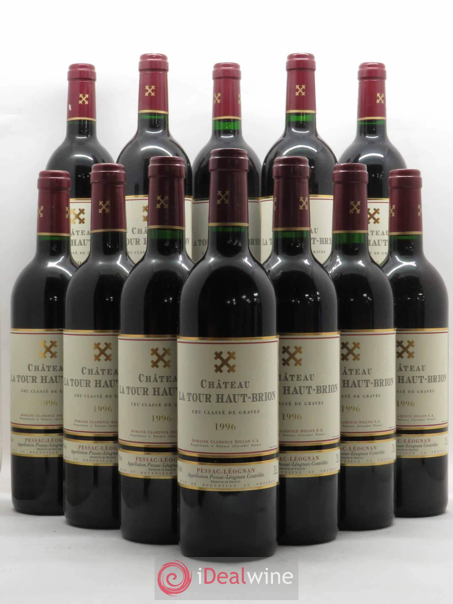 Château la Tour Haut-Brion Cru Classé de Graves 1996 - Lot de 12 bouteilles - 0
