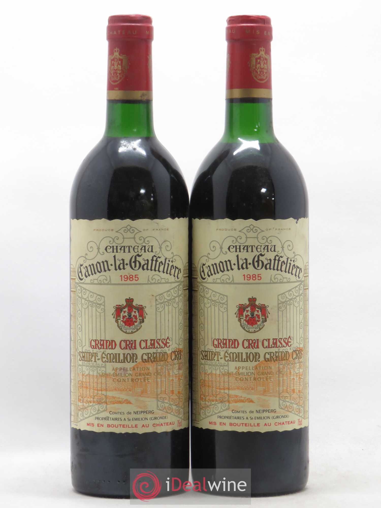 Château Canon la Gaffelière 1er Grand Cru Classé B (sans prix de réserve) 1985 - Lot de 2 bouteilles - 0