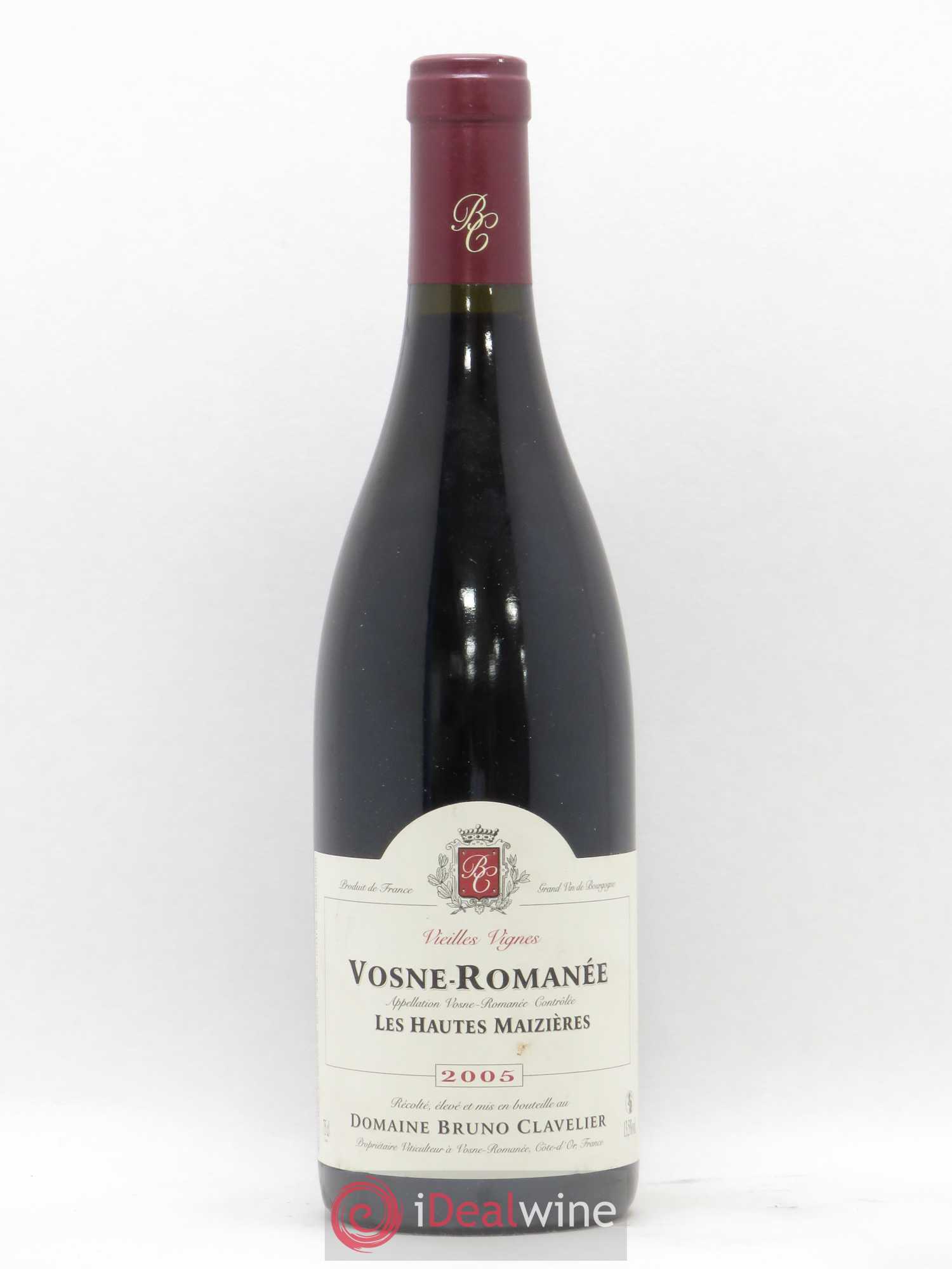 Vosne-Romanée Vieilles Vignes Les Hautes Maizières Bruno Clavelier (sans prix de réserve) 2005 - Lot de 1 bouteille - 0
