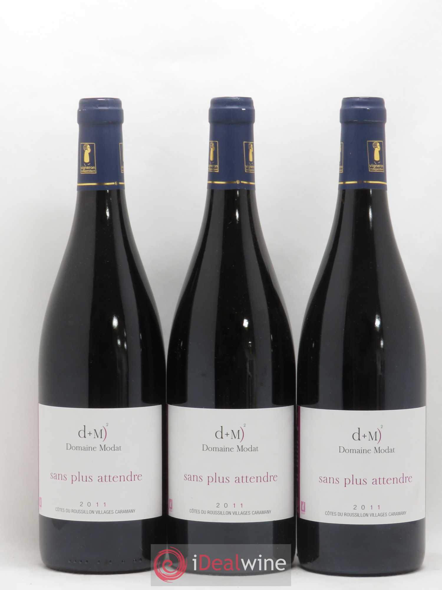 Côtes du Roussillon Villages Caramany Modat (Domaine) Sans plus attendre (sans prix de réserve) 2011 - Lot de 3 bouteilles - 0