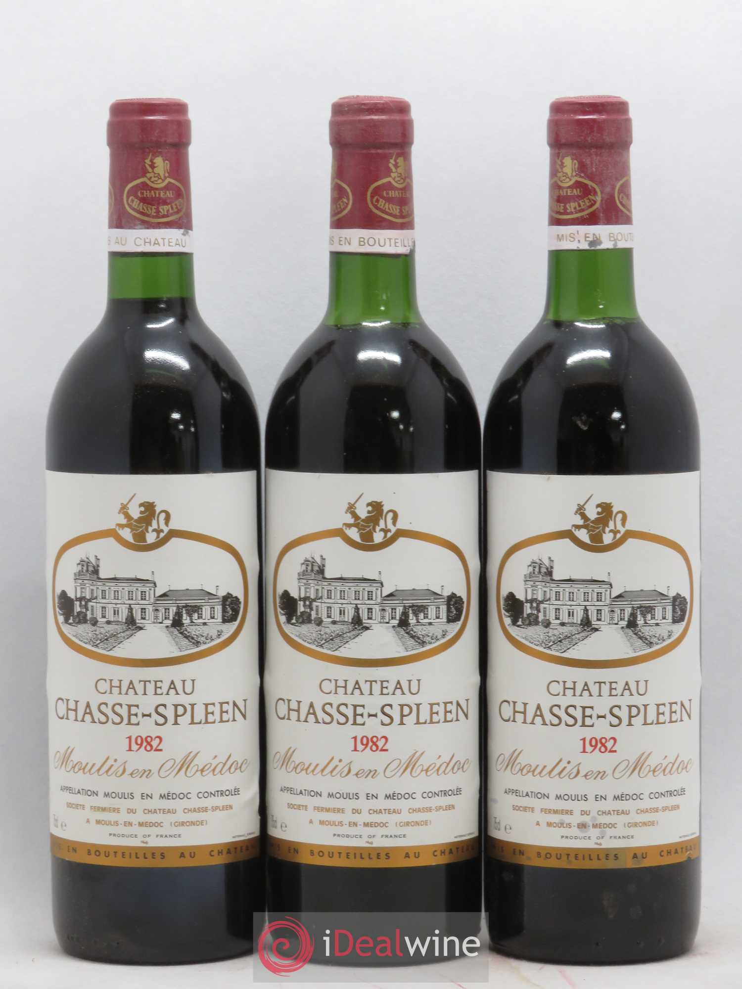Château Chasse Spleen 1982 - Lot de 12 bouteilles - 1