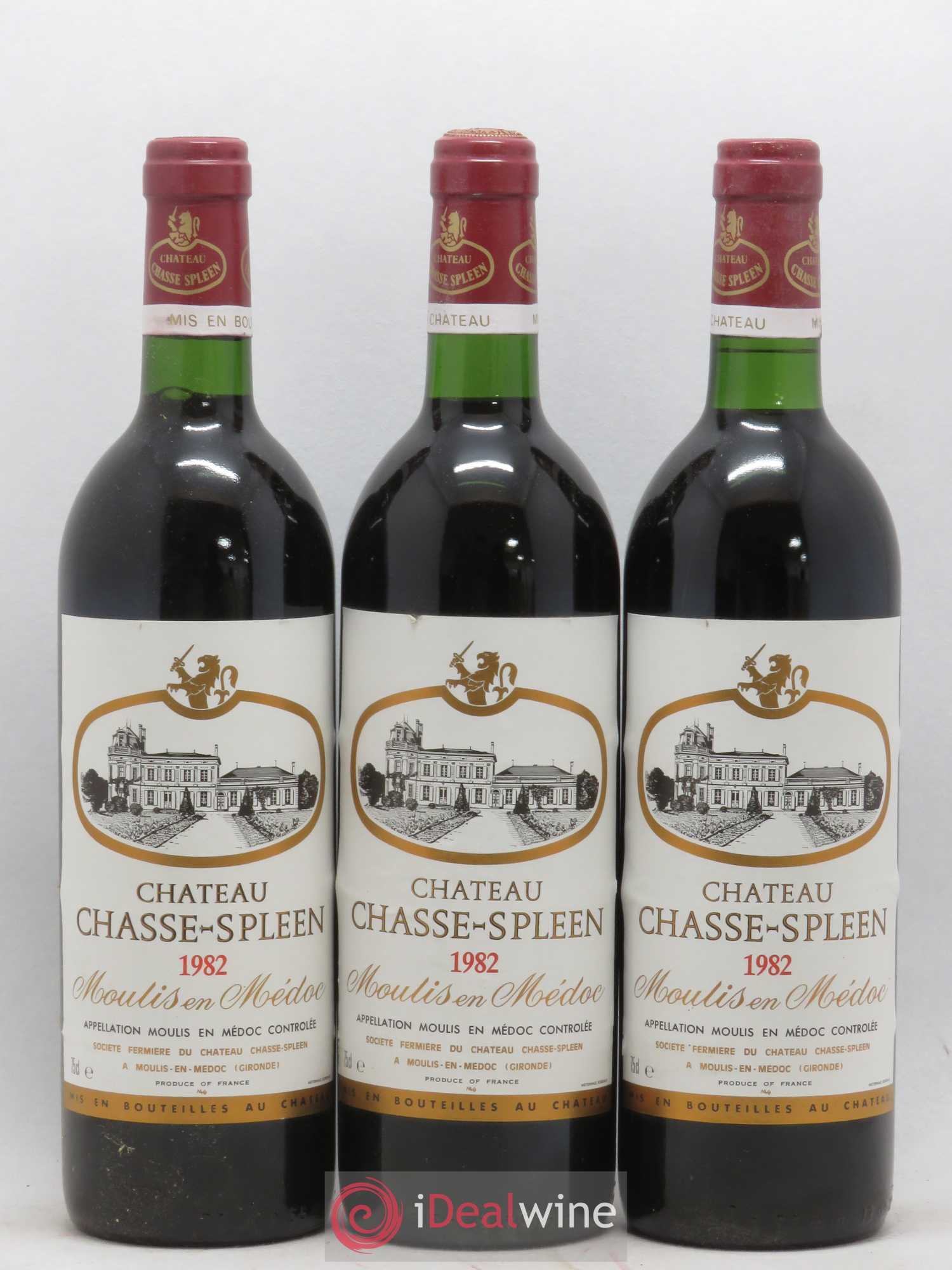 Château Chasse Spleen 1982 - Lot de 12 bouteilles - 4