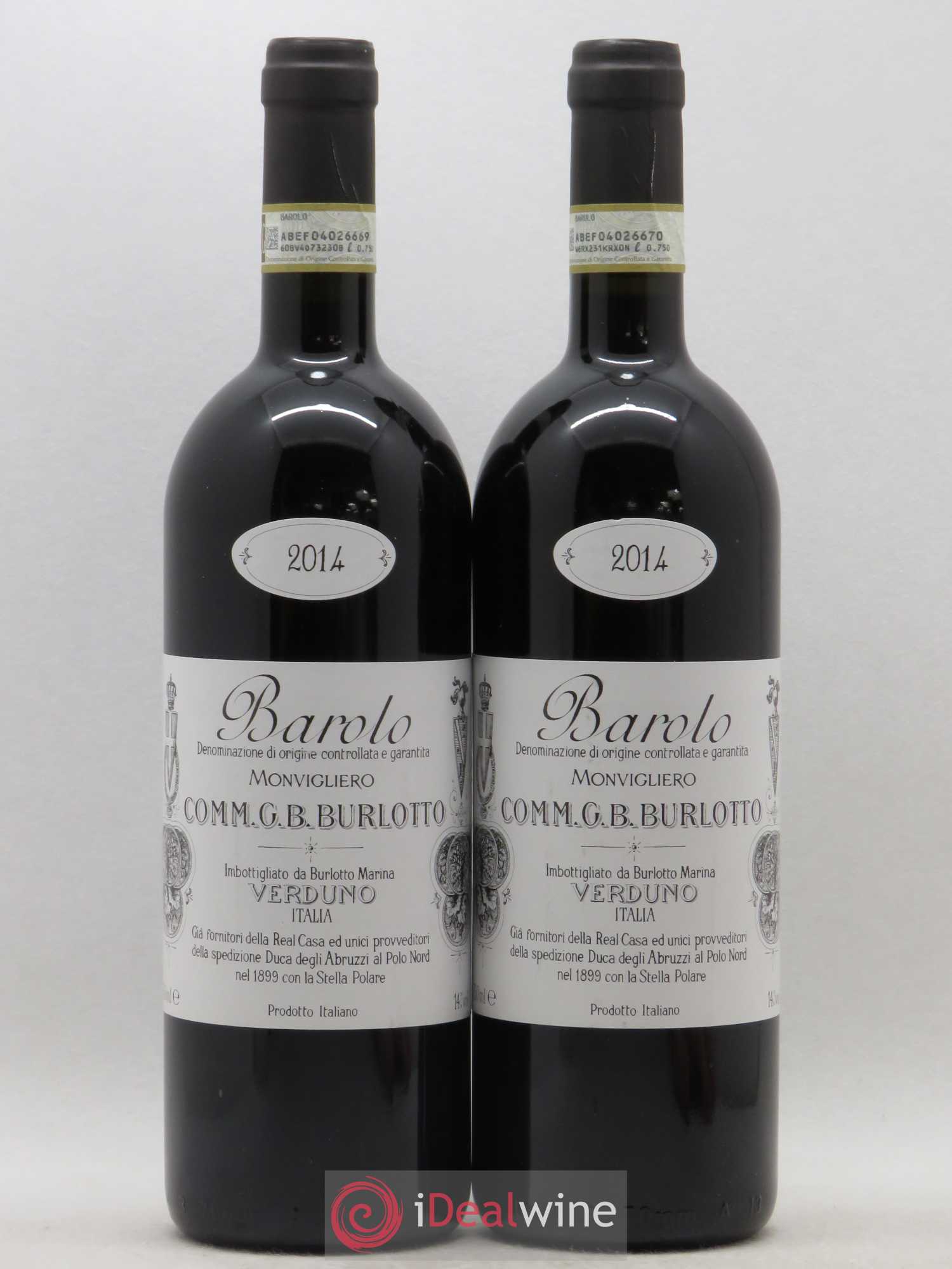 Barolo DOCG Monvigliero Comm. Giovan Battista Burlotto (sans prix de réserve) 2014 - Lot de 2 bouteilles - 0