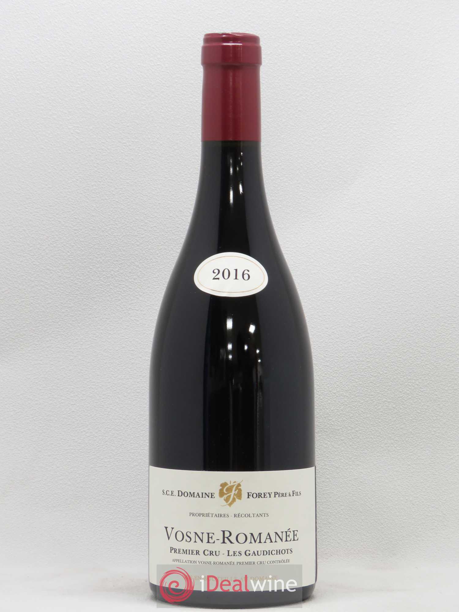 Vosne-Romanée 1er Cru Les Gaudichots Forey Père et Fils (Domaine) 2016 - Lot de 1 bouteille - 0