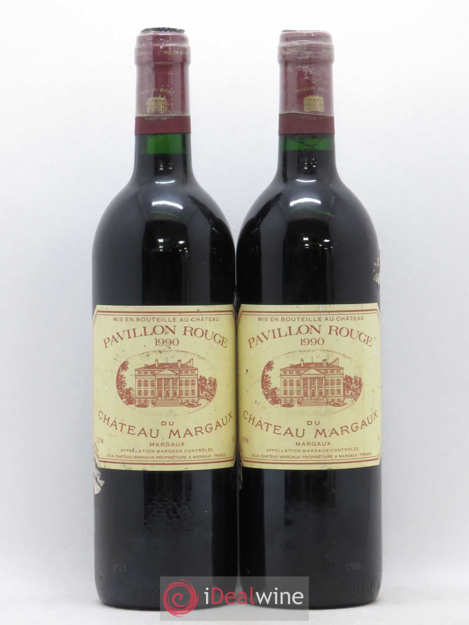 Pavillon Rouge du Château Margaux Second Vin (sans prix de réserve) 1990 - Lot de 2 bouteilles - 0