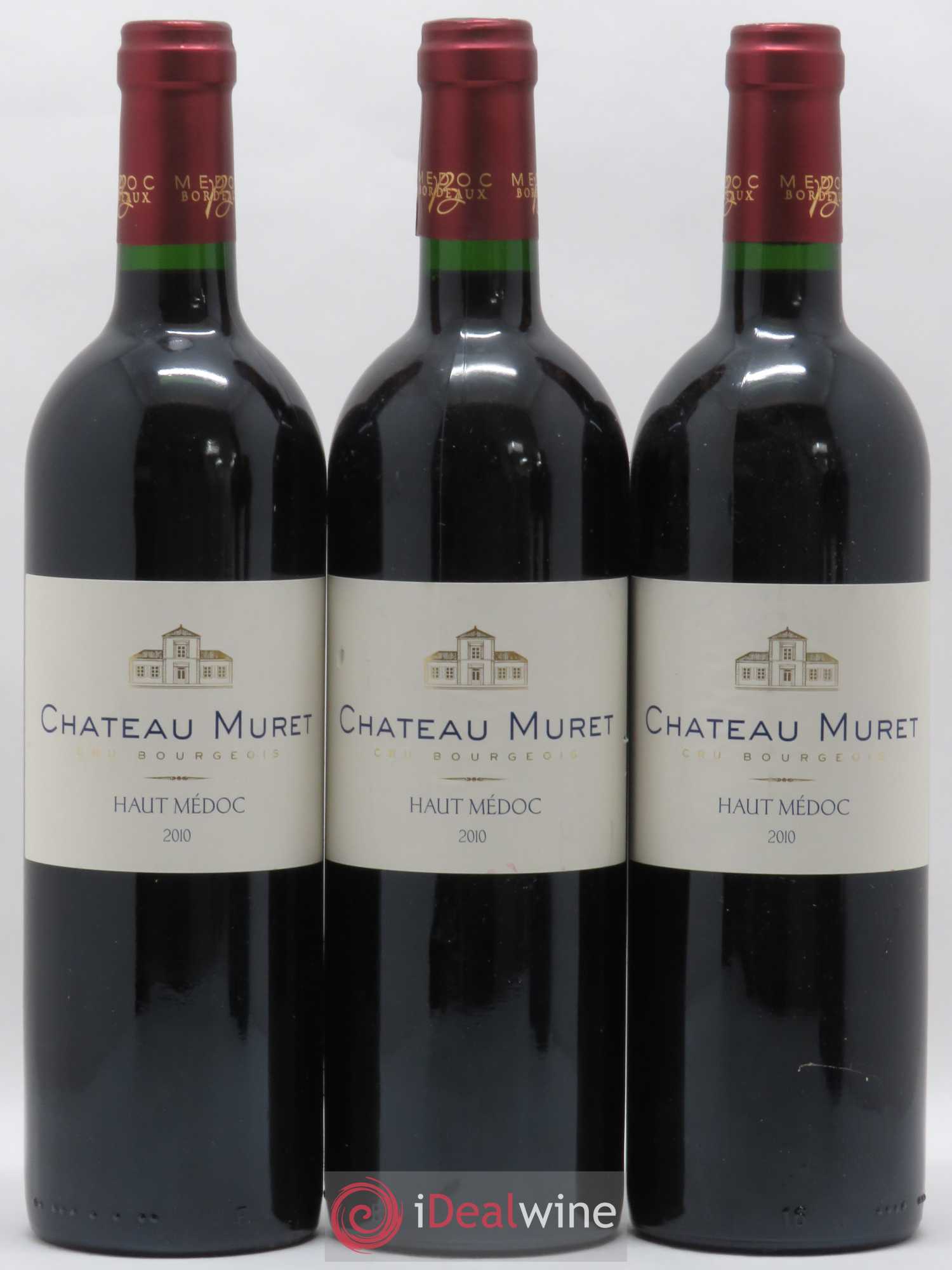 Haut Médoc Château Muret (sans prix de réserve) 2010 - Lot de 5 bouteilles - 1
