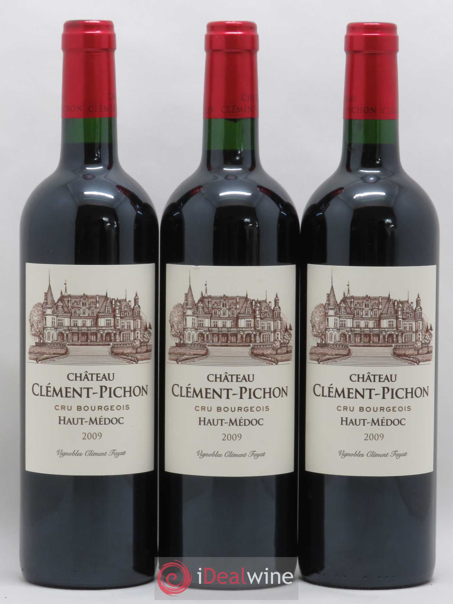 Château Clément-Pichon Cru Bourgeois (sans prix de réserve) 2009 - Lot de 3 bouteilles - 0