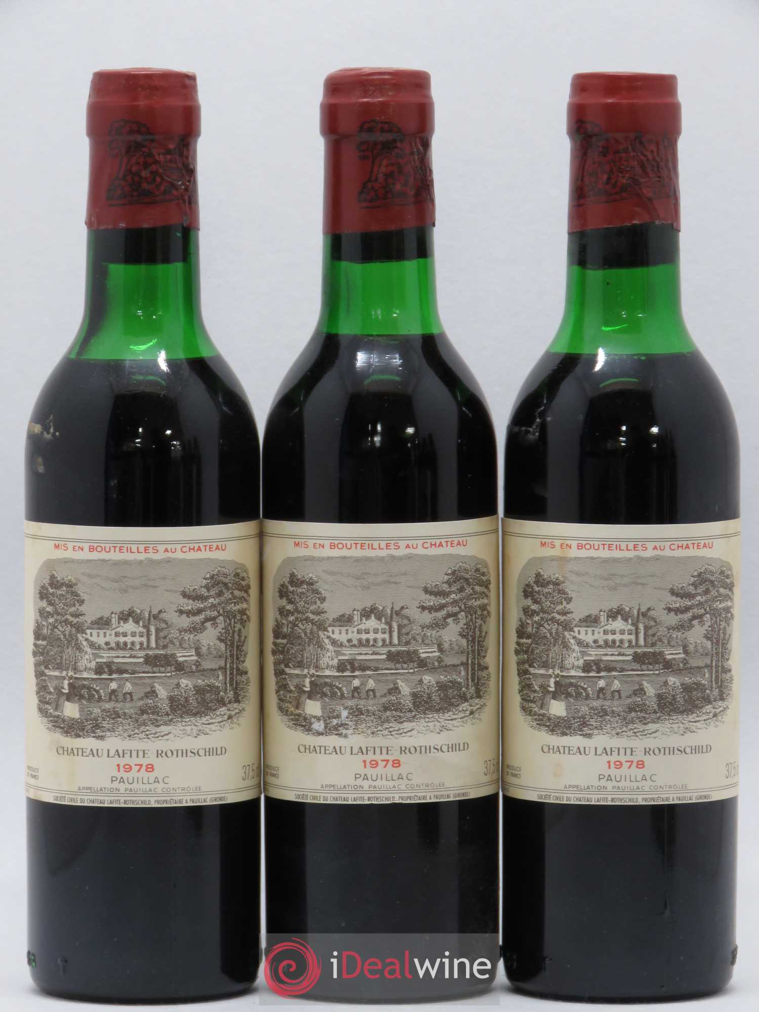 Château Lafite Rothschild 1er Grand Cru Classé 1978 - Lot de 24 demi bouteilles - 2