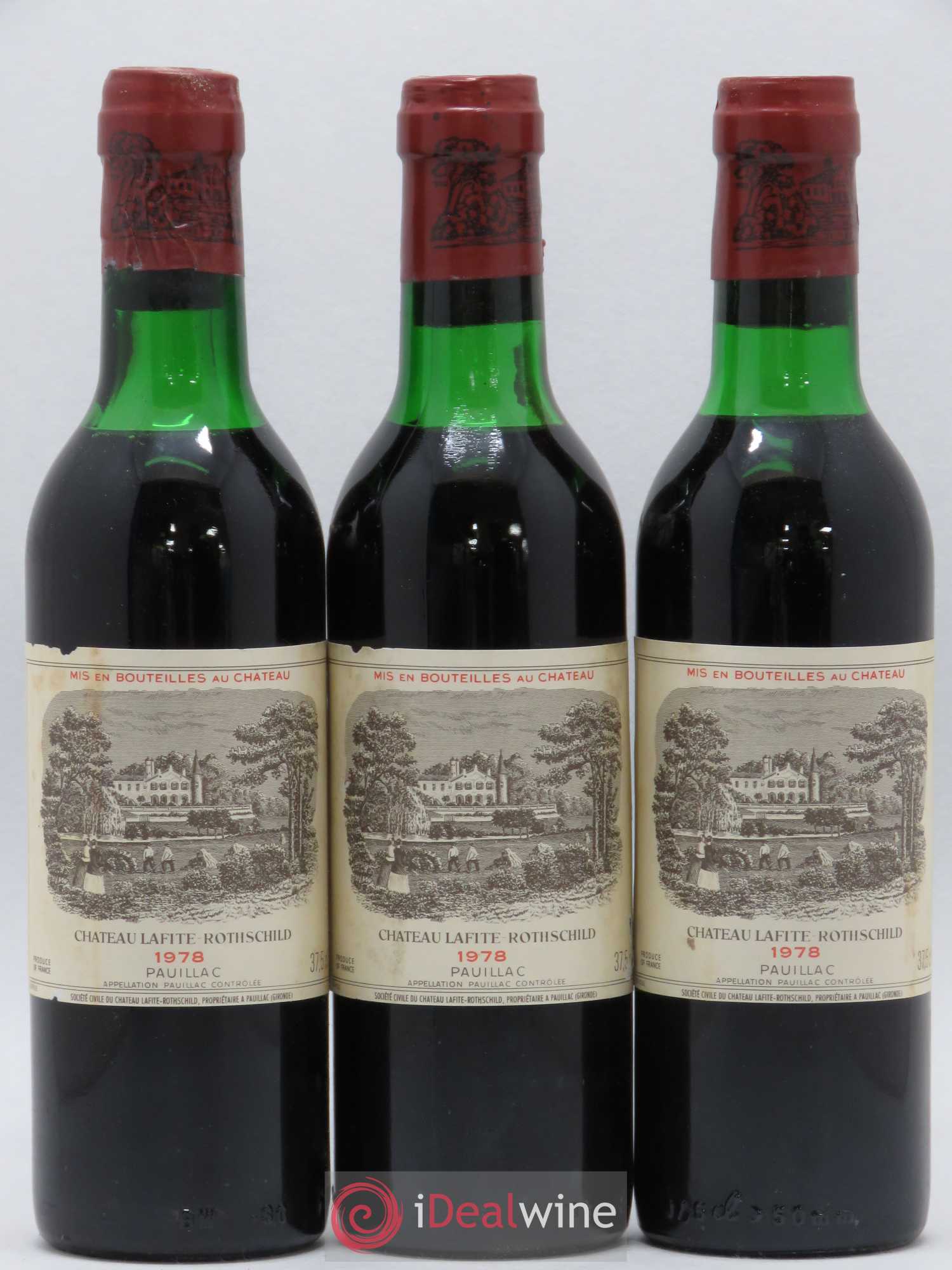 Château Lafite Rothschild 1er Grand Cru Classé 1978 - Lot de 24 demi bouteilles - 7
