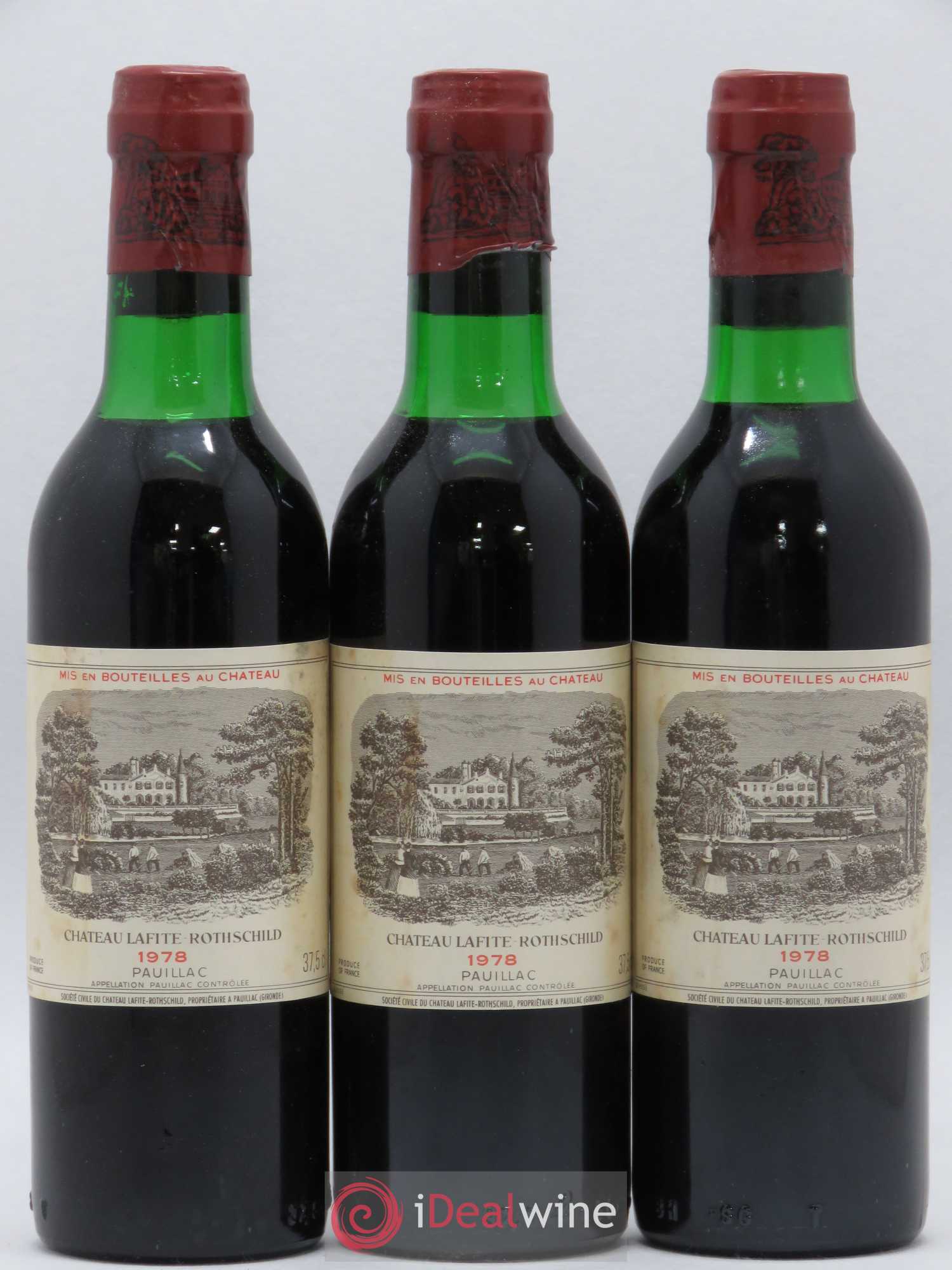 Château Lafite Rothschild 1er Grand Cru Classé 1978 - Lot de 24 demi bouteilles - 8