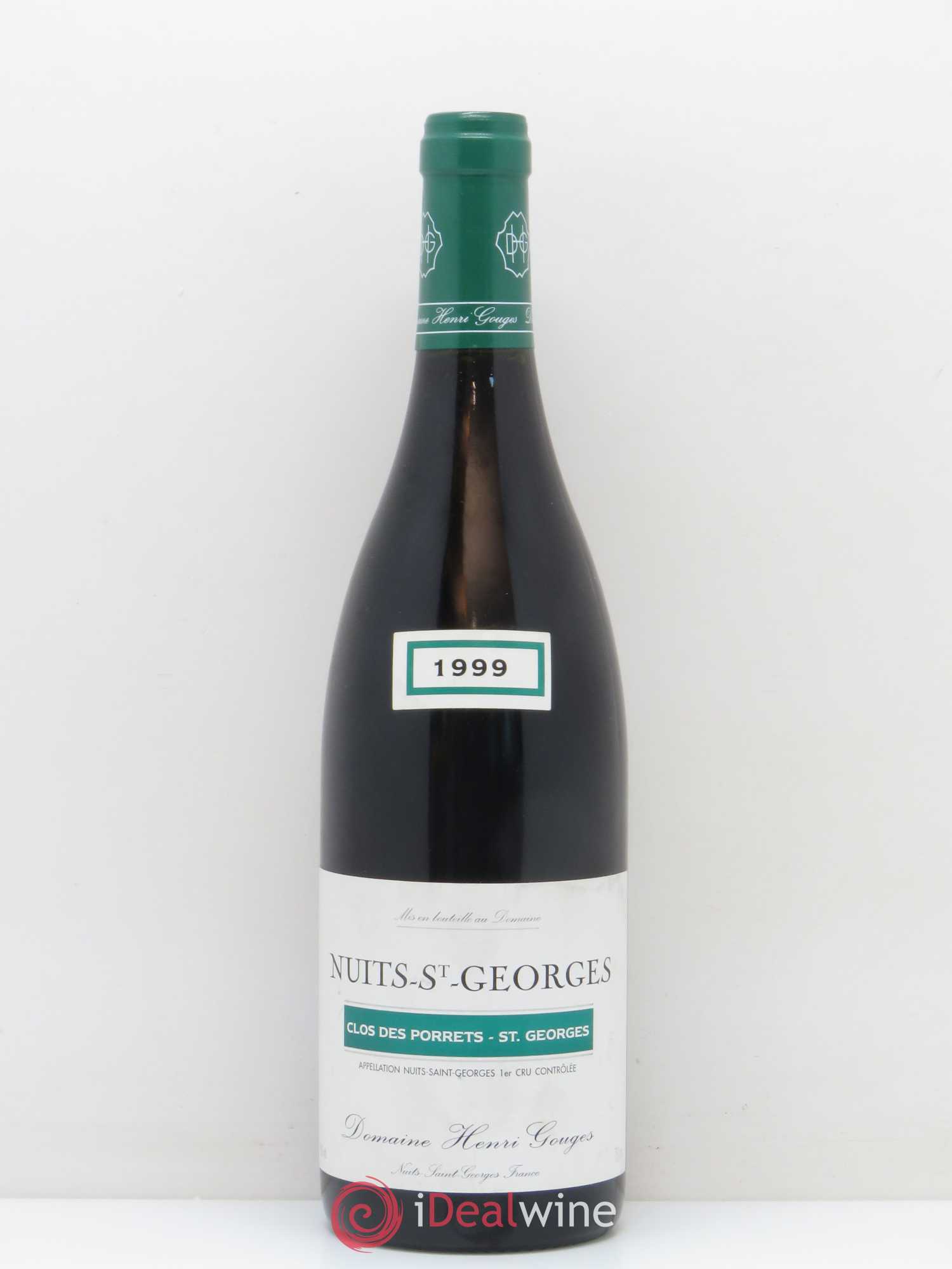 Nuits-Saint-Georges 1er Cru Clos des Porrets St Georges Henri Gouges (sans prix de réserve) 1999 - Lot de 1 bouteille - 0