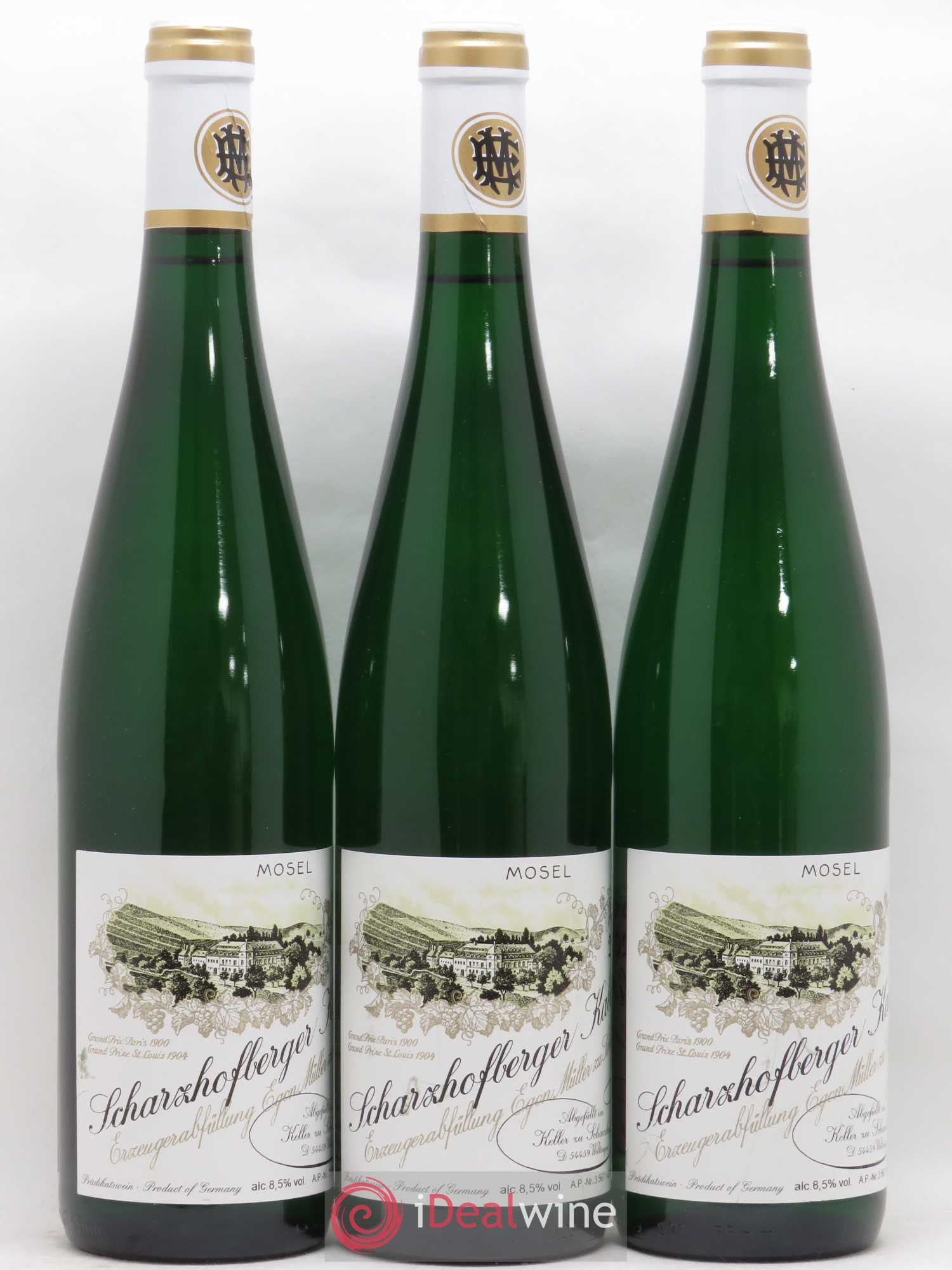 Riesling Scharzhofberger Kabinett Egon Muller (sans prix de réserve) 2015 - Lot de 3 bouteilles - 0