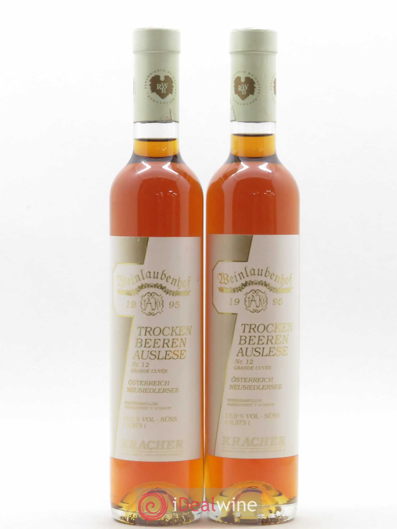 Autriche Reinlaubenhof Trockenbeerenauslese N°12 Grande Cuvée Kracher (sans prix de réserve) (sans prix de réserve) 1995 - Posten von 2 Demi-Flaschen - 0