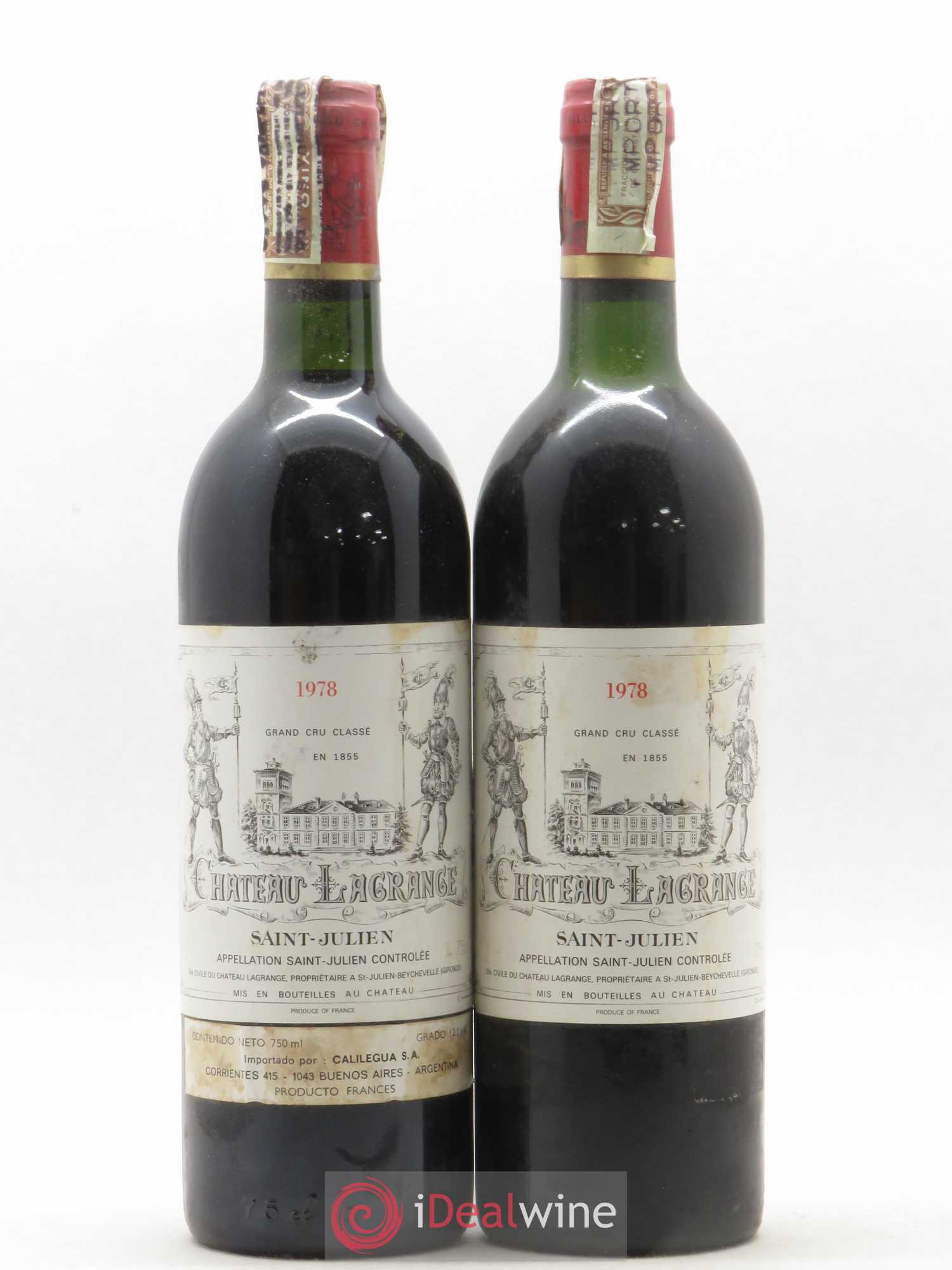 Château Lagrange 3ème Grand Cru Classé (sans prix de réserve) 1978 - Lot de 2 bouteilles - 0
