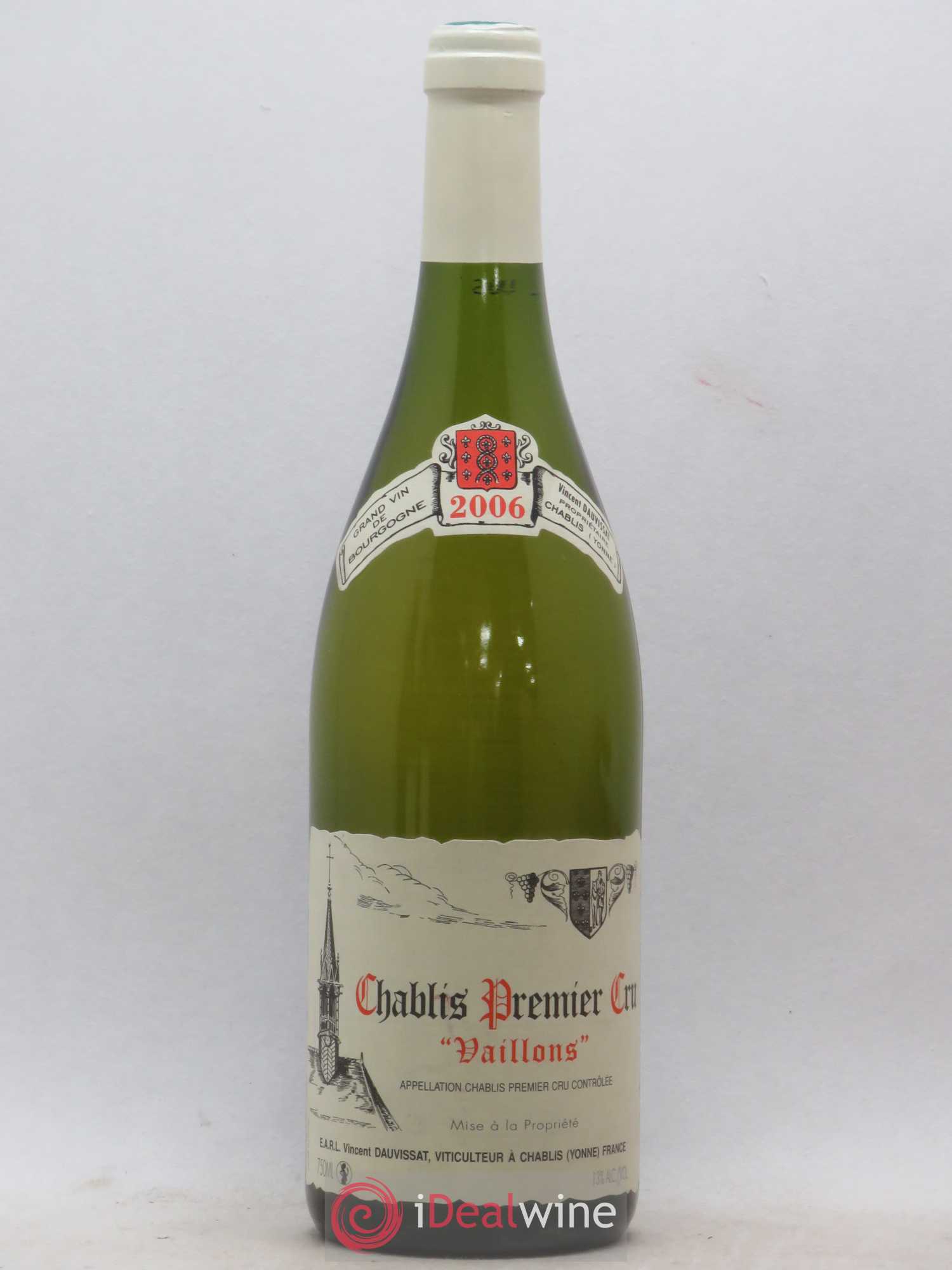Chablis 1er Cru Vaillons Vincent Dauvissat (Domaine) (sans prix de réserve) 2006 - Lot de 1 bouteille - 0