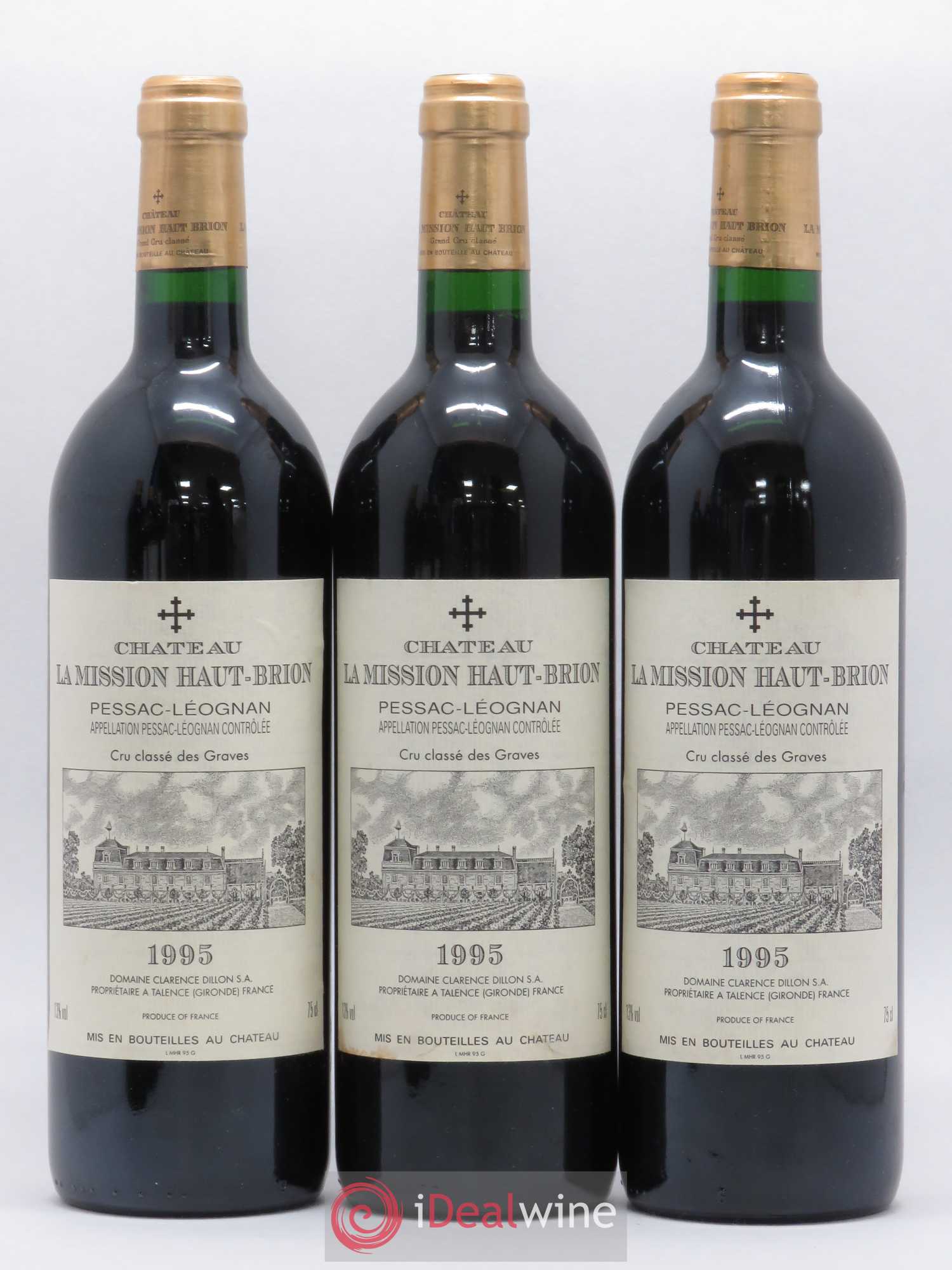 Château la Mission Haut-Brion Cru Classé de Graves 1995 - Lot de 6 bouteilles - 2