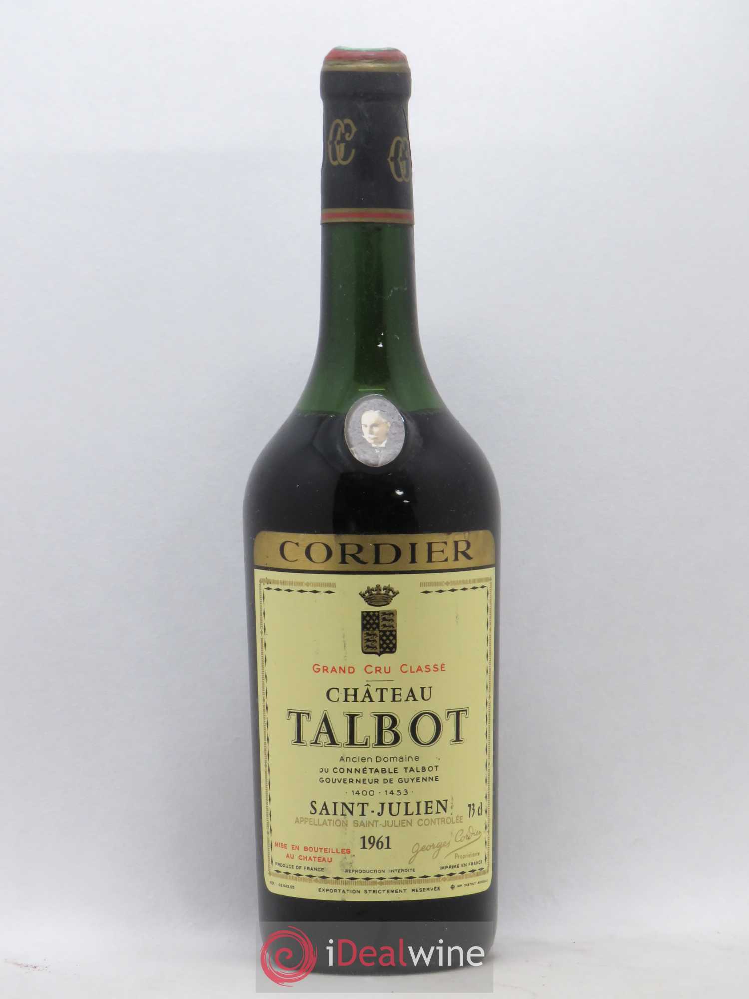 Château Talbot 4ème Grand Cru Classé (senza prezzo di riserva) 1961 - Lotto di 1 bottiglia - 0