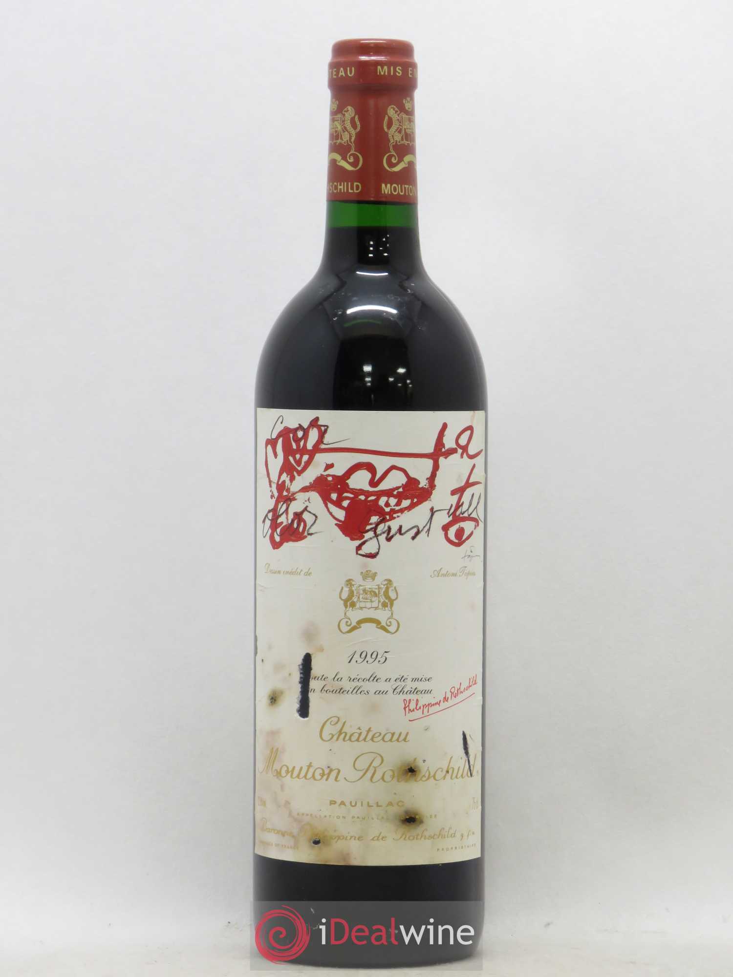 Château Mouton Rothschild 1er Grand Cru Classé (sans prix de réserve) 1995 - Lot de 1 bouteille - 0