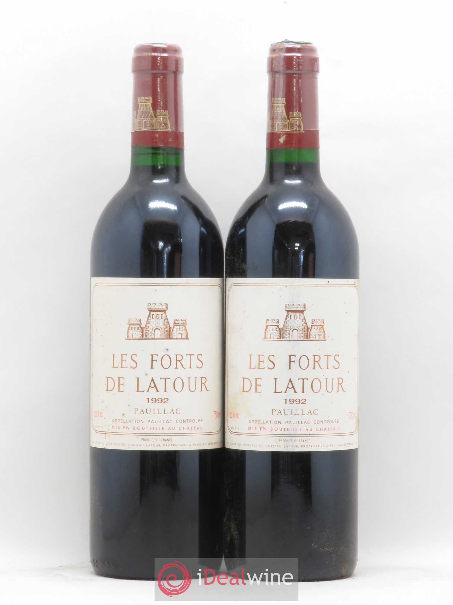 Les Forts de Latour Second Vin (sans prix de réserve) 1992 - Lot de 2 bouteilles - 0