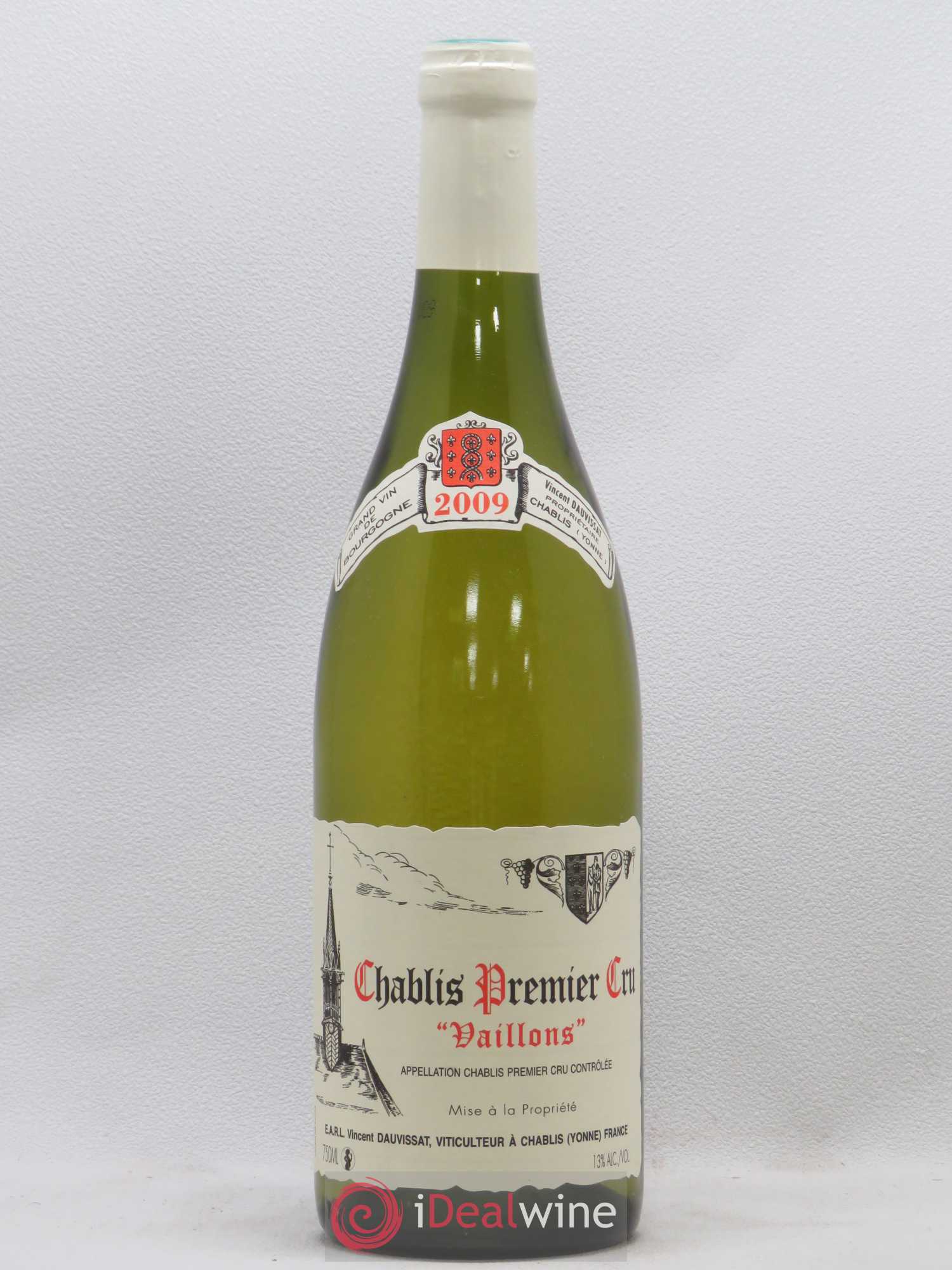 Chablis 1er Cru Vaillons Vincent Dauvissat (Domaine) (sans prix de réserve) 2009 - Lot de 1 bouteille - 0