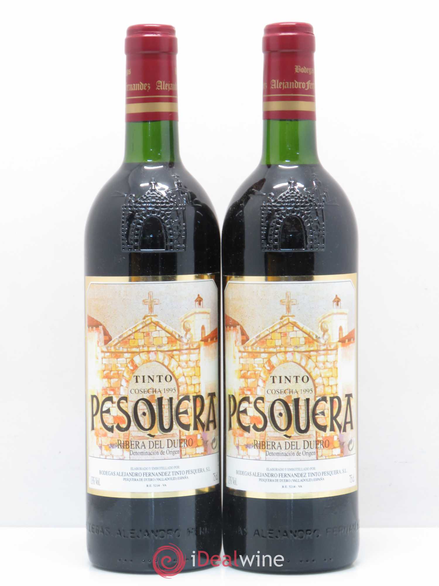 Ribera Del Duero DO Pesquera Tinto Alejandro Fernandez (sans prix de réserve) 1995 - Posten von 2 Flaschen - 0