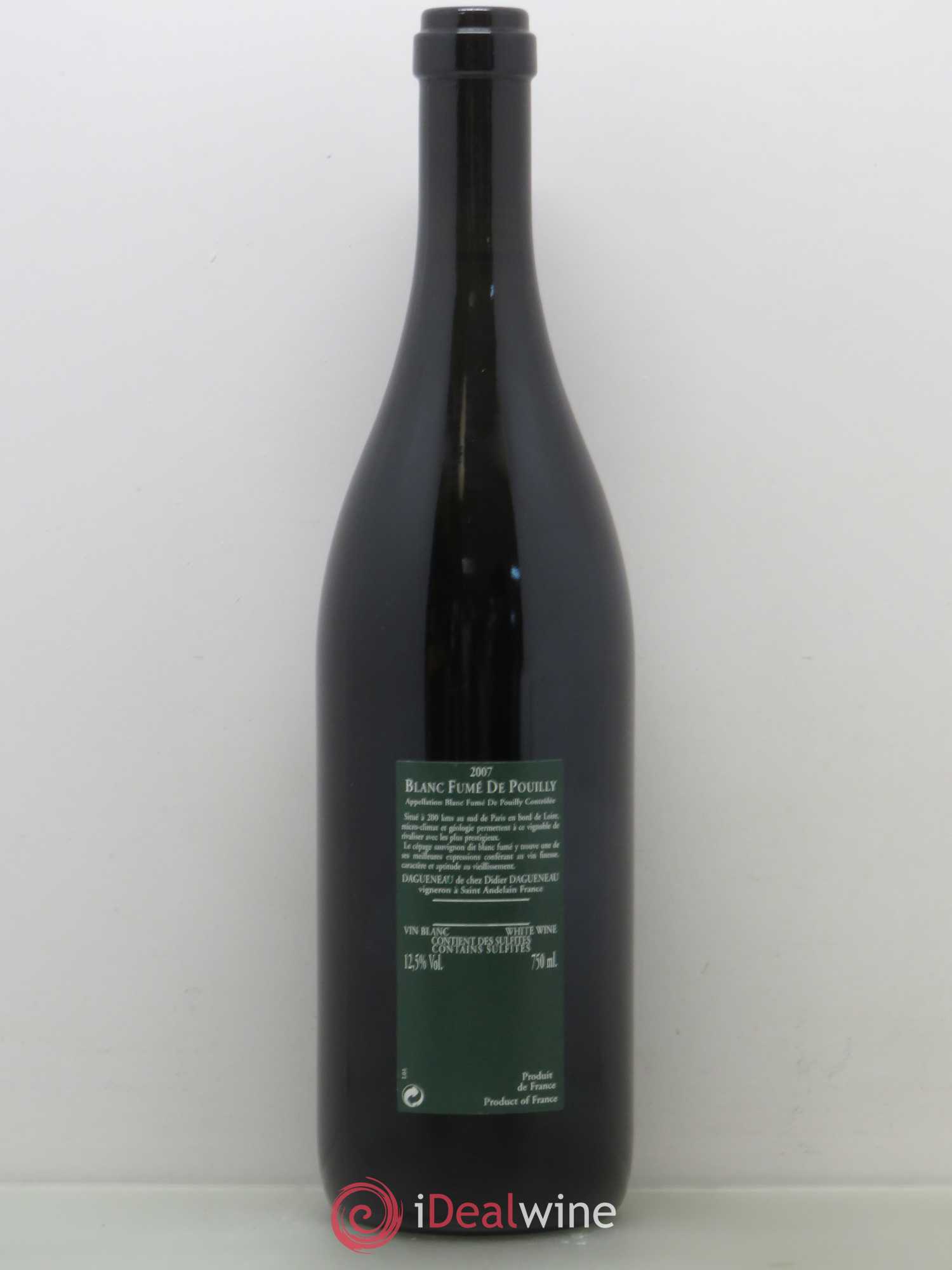 Vin de France (anciennement Pouilly-Fumé) Silex Dagueneau (Domaine Didier - Louis-Benjamin)  (sans prix de réserve) 2007 - Lot de 1 bouteille - 1