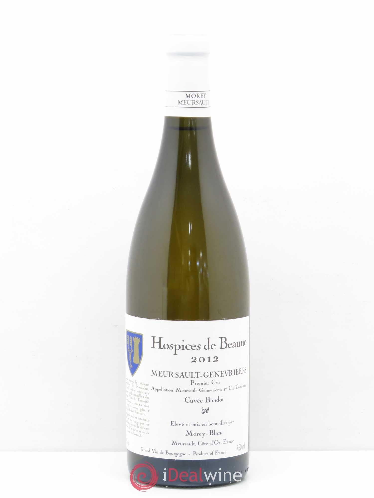 Meursault 1er Cru Genevrières Cuvée Baudot Hospices de Beaune Morey-Blanc (sans prix de réserve) 2012 - Posten von 1 Flasche - 0