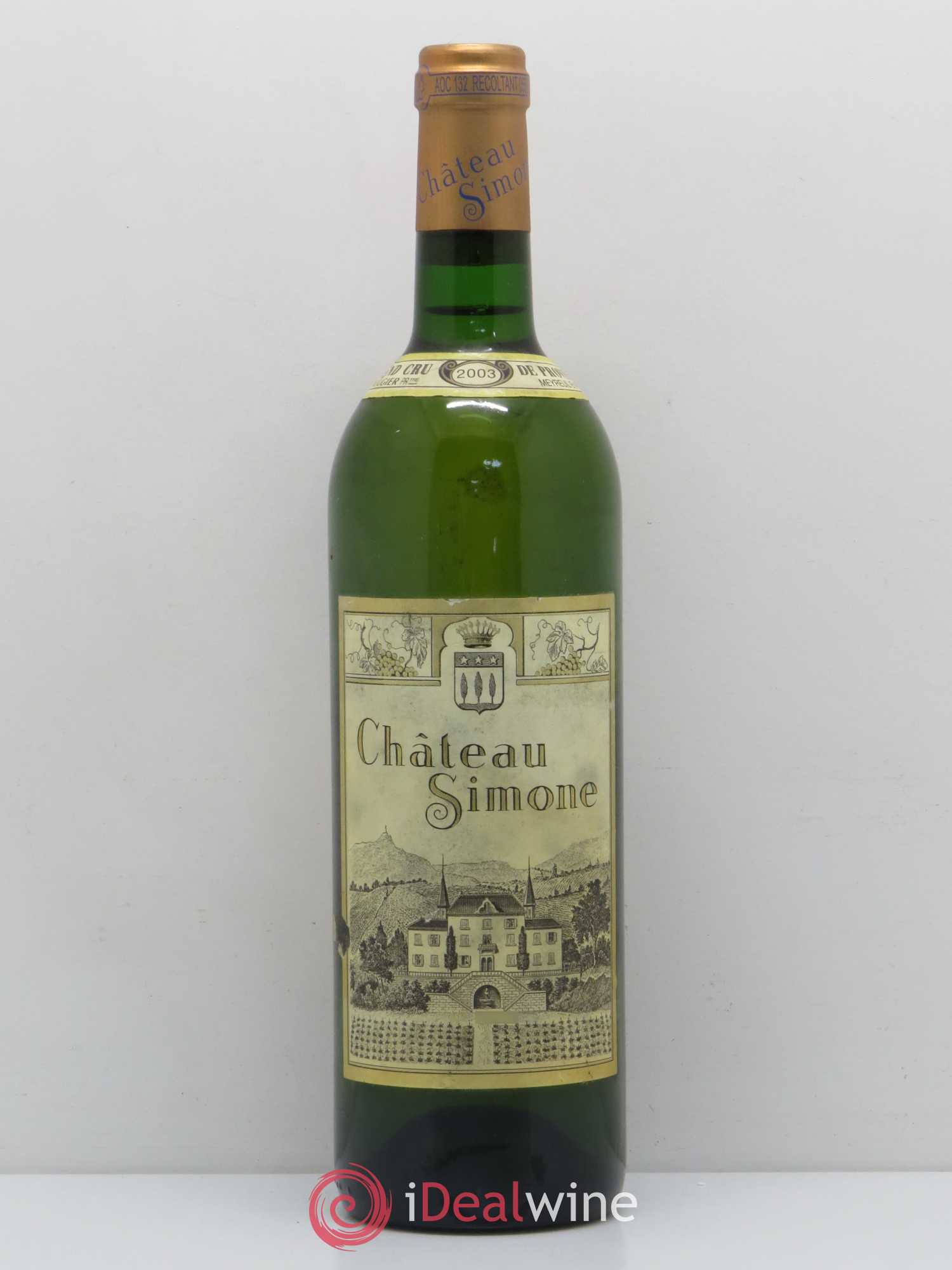 Palette Château Simone Famille Rougier (sans prix de réserve) 2003 - Lot de 1 bouteille - 0