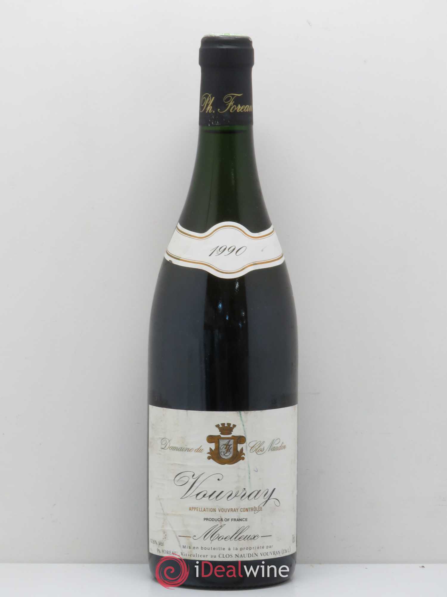 Vouvray Moelleux Clos Naudin - Philippe Foreau (senza prezzo di riserva) 1990 - Lotto di 1 bottiglia - 0