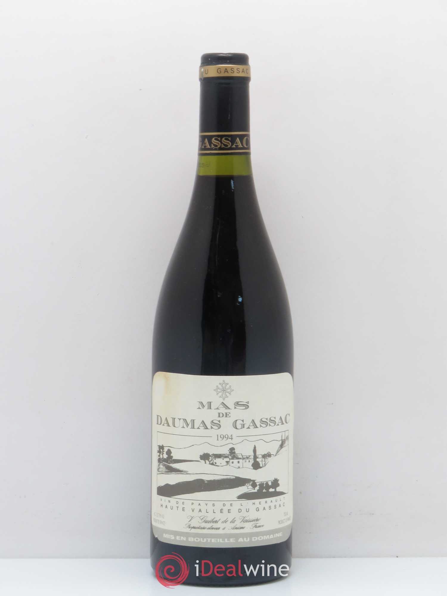 Saint-Guilhem-le-Désert - Cité d'Aniane Mas Daumas Gassac Famille Guibert de La Vaissière (sans prix de réserve) 1994 - Lot de 1 bouteille - 0