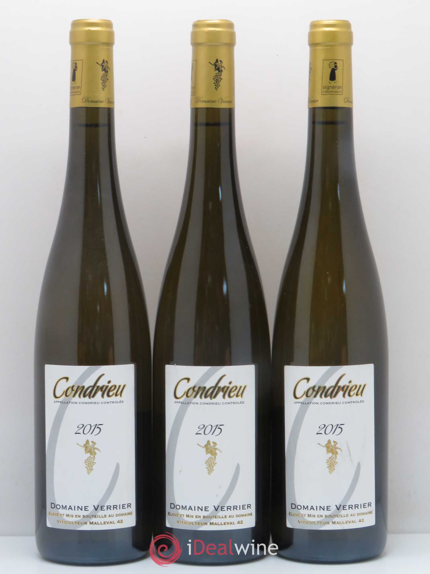 Condrieu Domaine Verrier (sans prix de réserve) 2015 - Posten von 6 Flaschen - 2