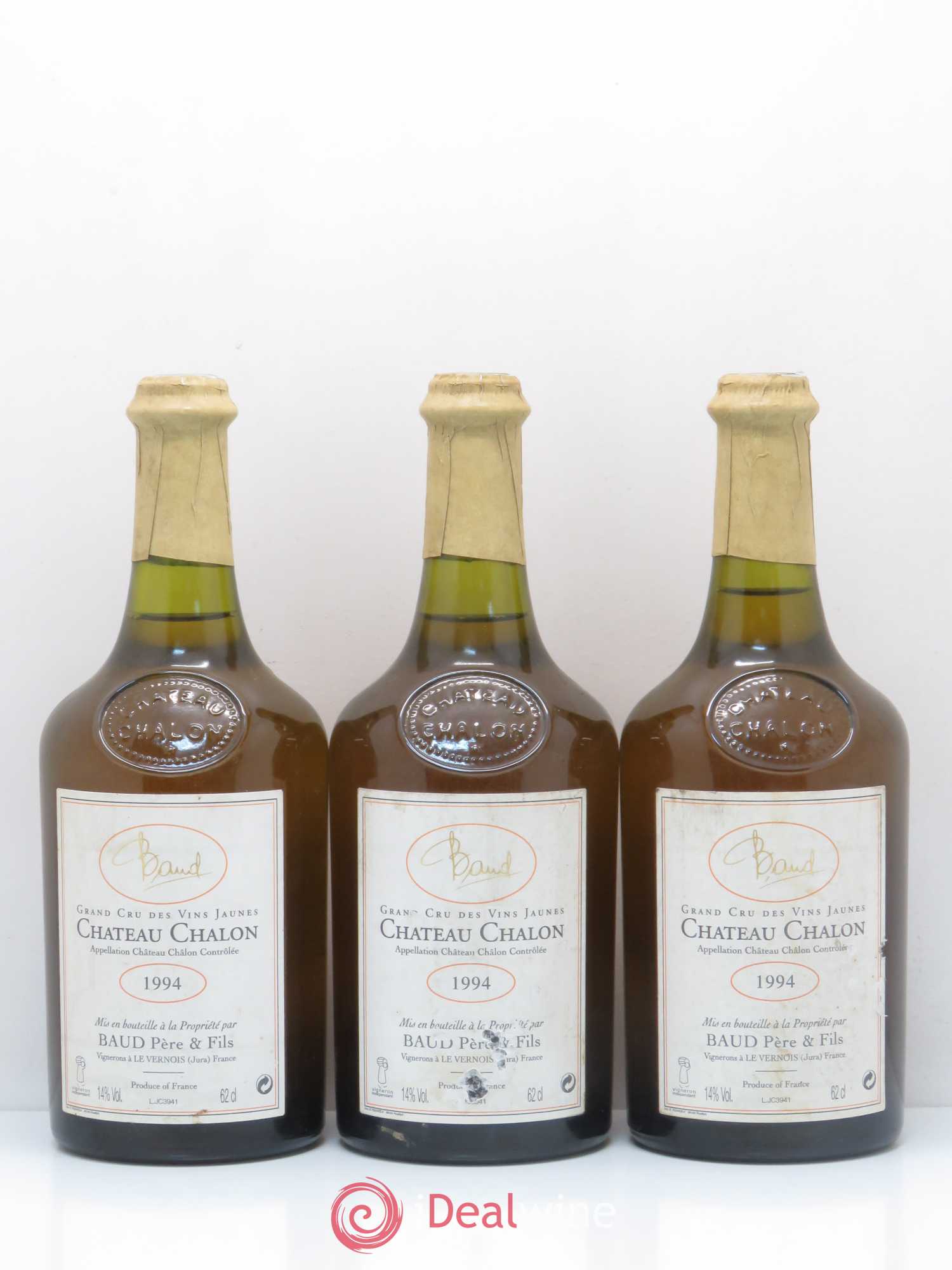 Château-Chalon Baud Pere et Fils (sans prix de réserve) 1994 - Posten von 3 Flaschen - 0
