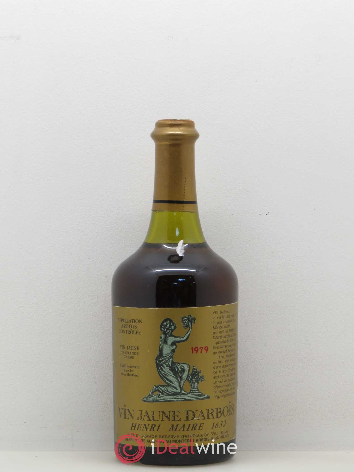 Arbois Vin Jaune Henri Maire (sans prix de réserve) 1979 - Posten von 1 Flasche - 0